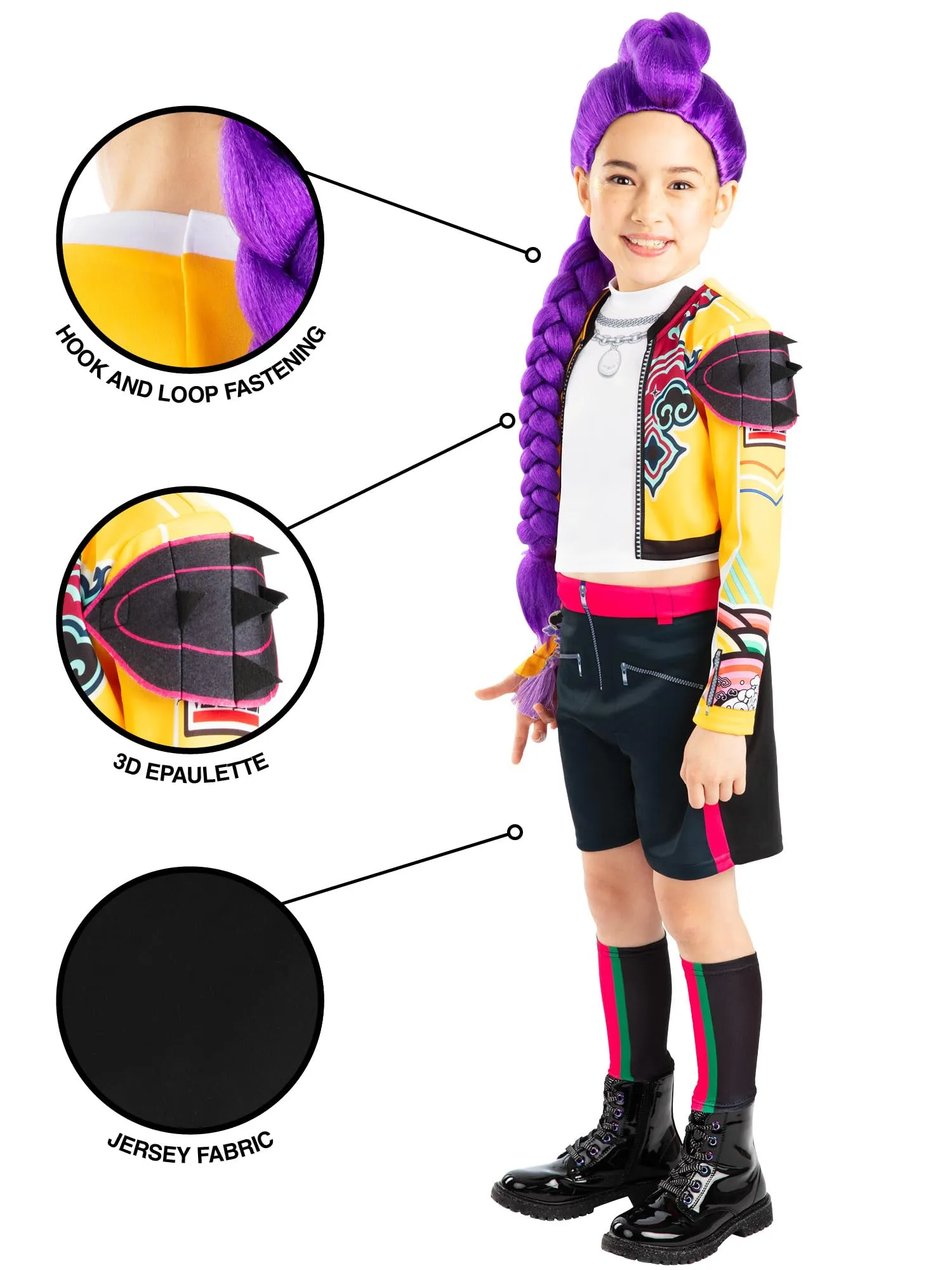 Rubies Costume Rumi Huntrix Guerriere K-Pop, Taglia L - immagine 3