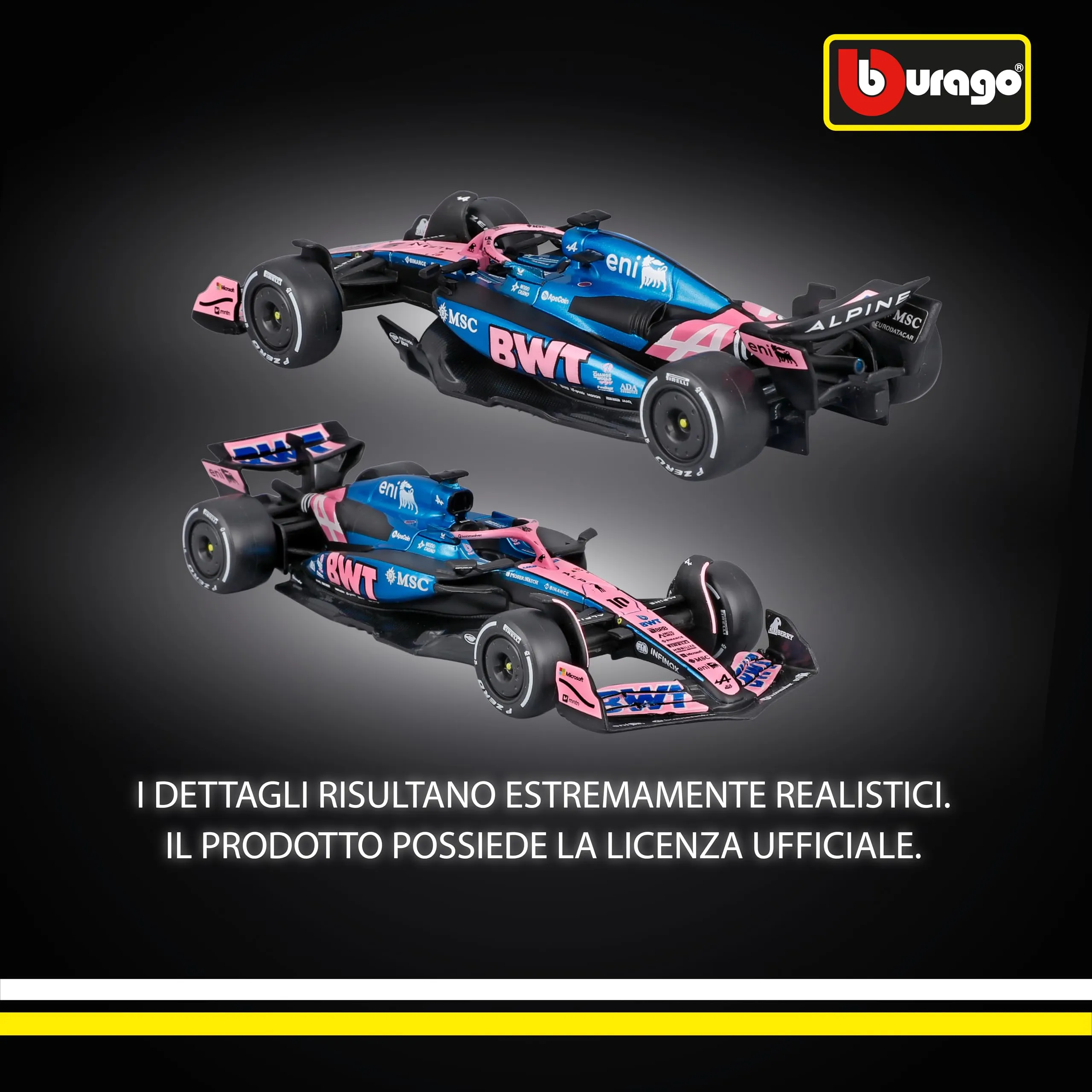 Bburago F1 BWT Alpine A525 2025 #10 Gasly 1:43 Diecast Replica - immagine 3