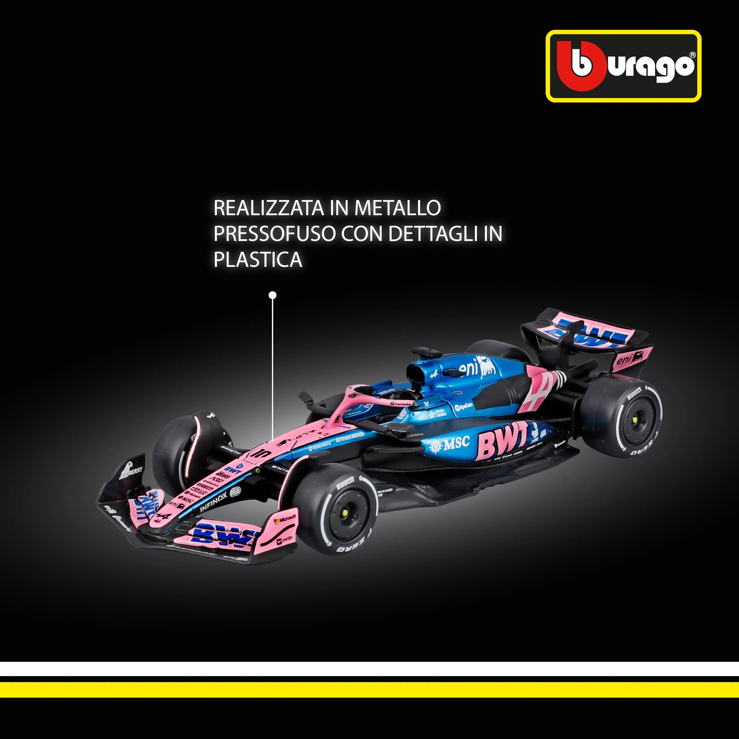 Bburago F1 BWT Alpine A525 2025 #10 Gasly 1:43 Diecast Replica - immagine 5