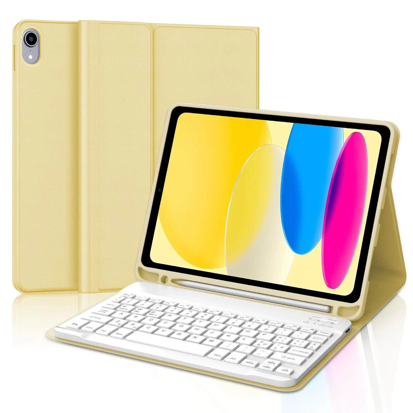 IVEOPPE Tastiera e Custodia per iPad 11ª Generazione 11" (2025) e 10ª Generazione 10.9" (2022) A16 - immagine 1