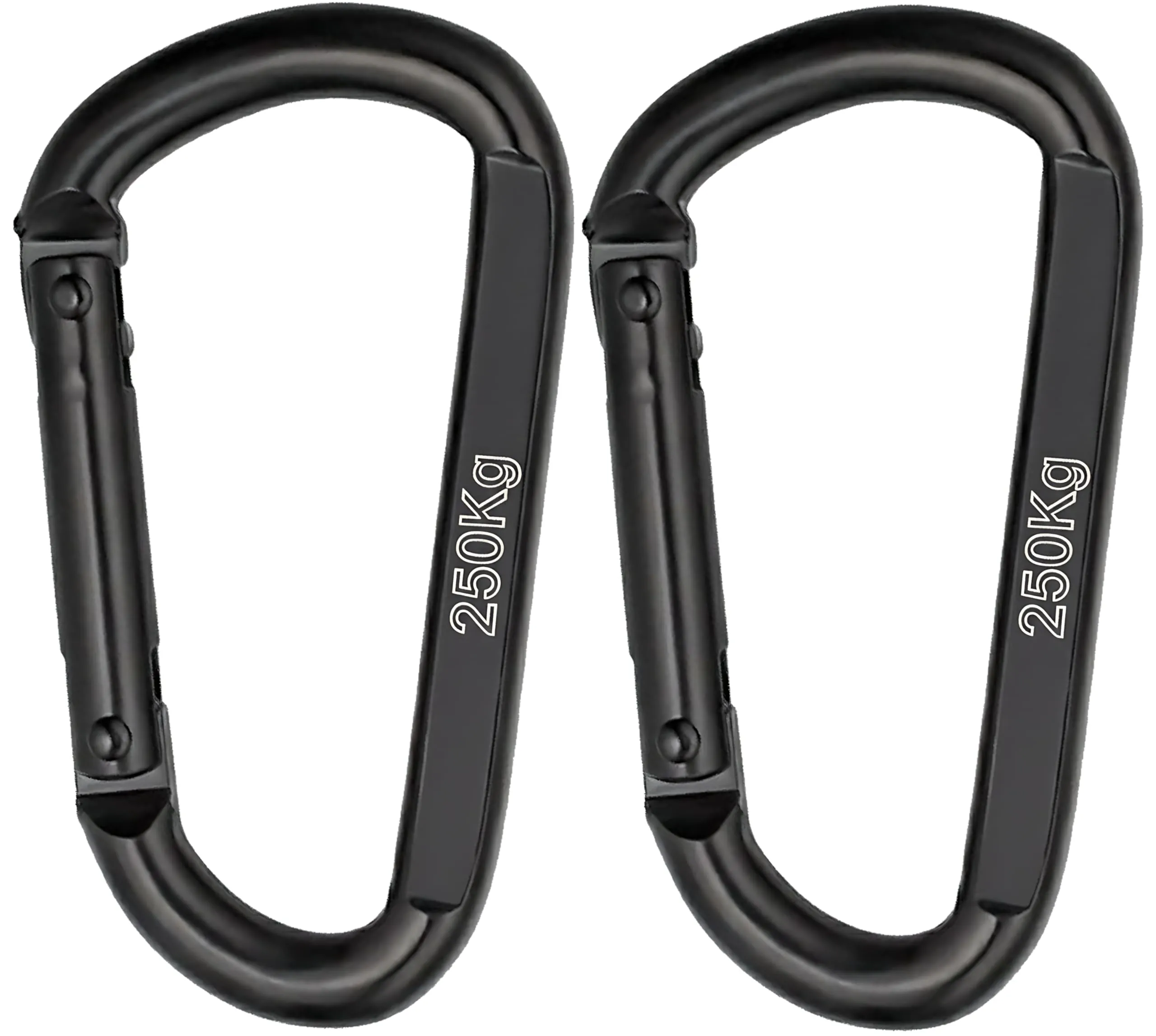 Nexafix Moschettone Inox M8 8 cm Nero (Set da 2) - immagine 1