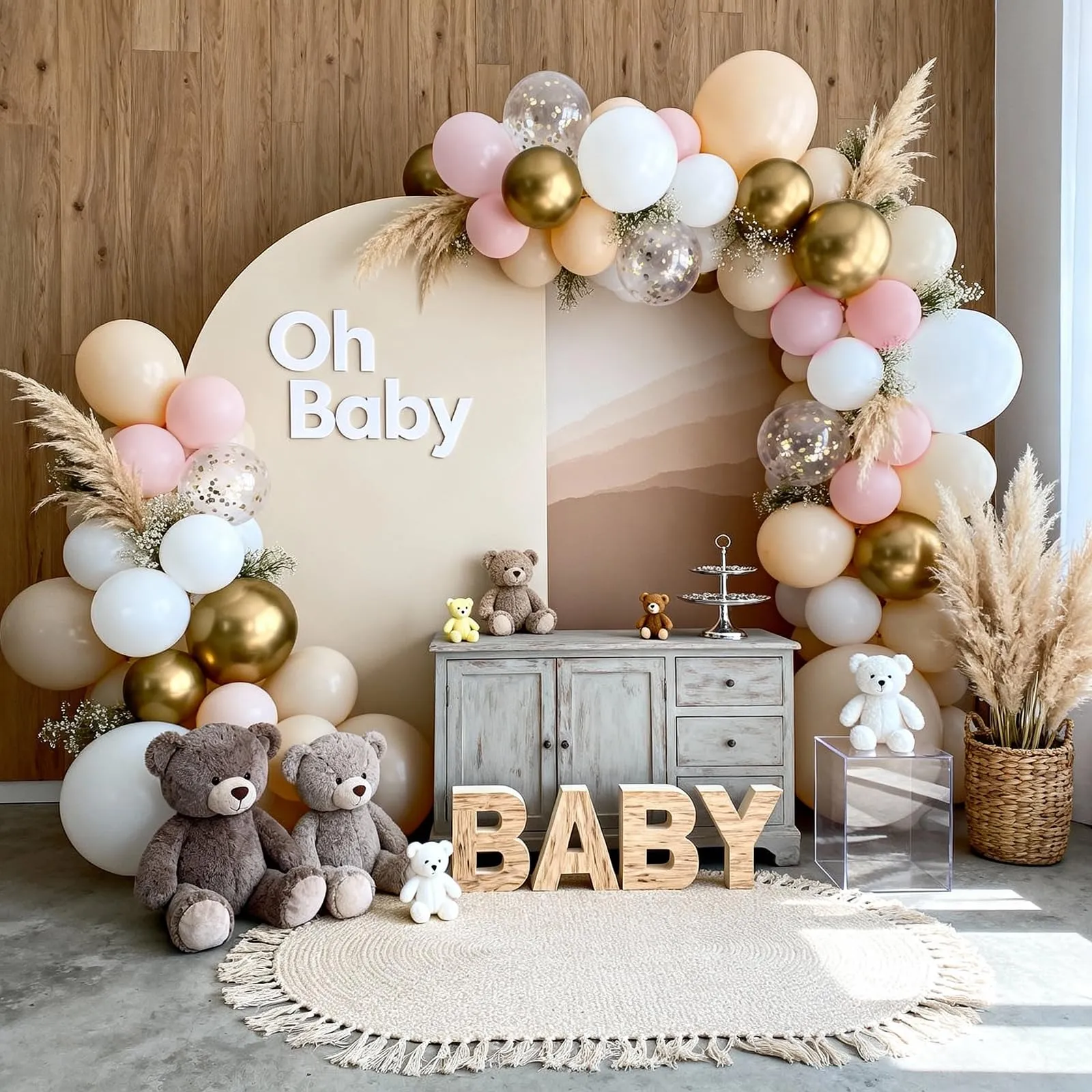Fairymaiden Palloncini Rosa, Bianchi, Beige e Dorati, 60 Pezzi, 12 Pollici - immagine 7
