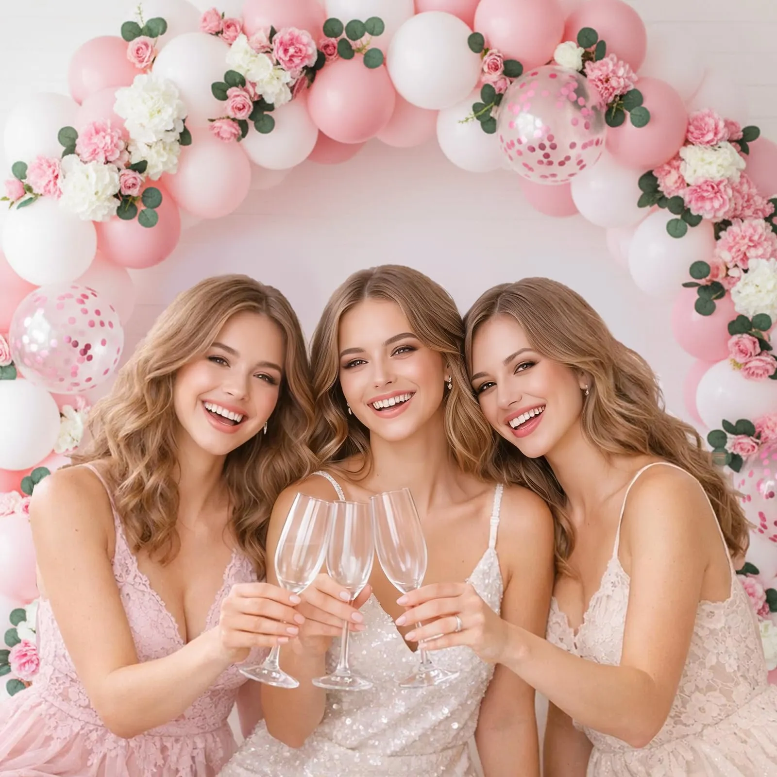 Fairymaiden Palloncini Rosa e Bianchi, 60 Pezzi, 12 Pollici - immagine 4