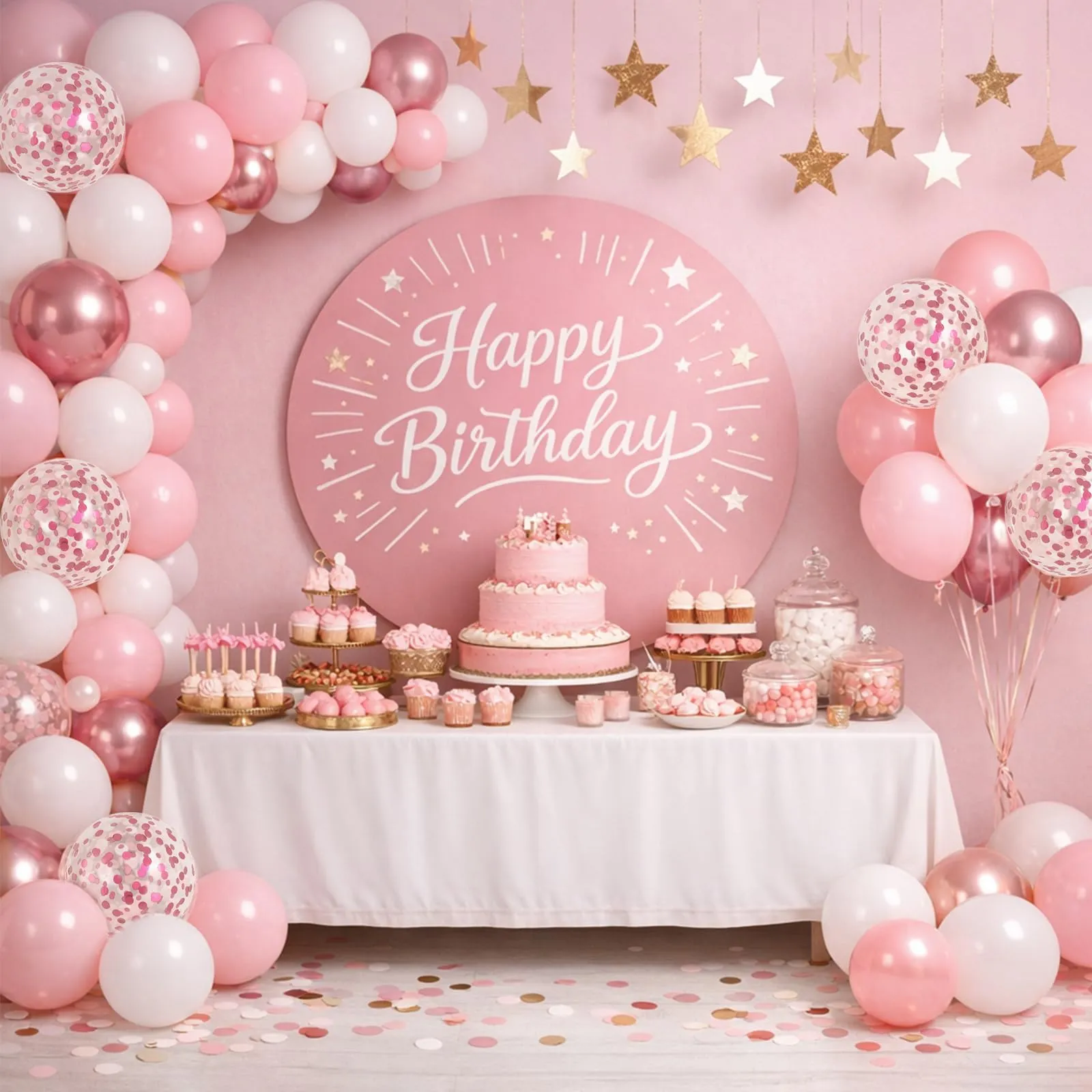 Fairymaiden Palloncini Rosa e Bianchi, 60 Pezzi, 12 Pollici - immagine 6