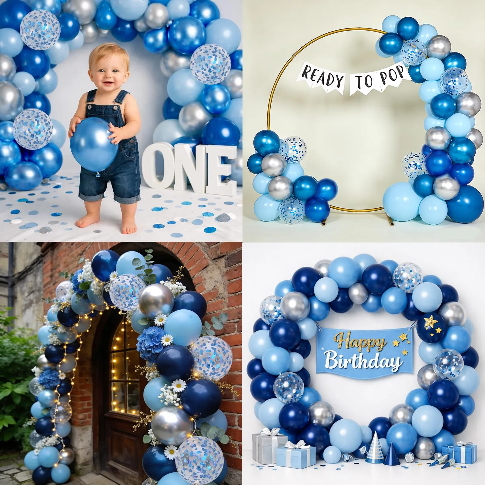 Fairymaiden Palloncini Blu e Argento, 60 Pezzi, 12 Pollici - immagine 7