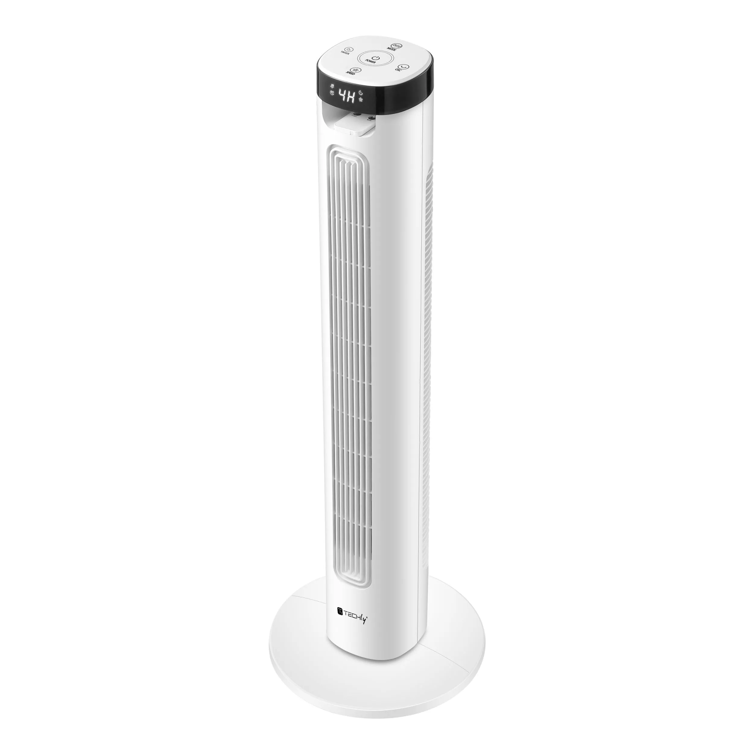 Techly 621659 Ventilatore a Torre da Pavimento 36", 3 Velocità, Telecomando, Oscillazione 75°, Timer, Bianco - immagine 5