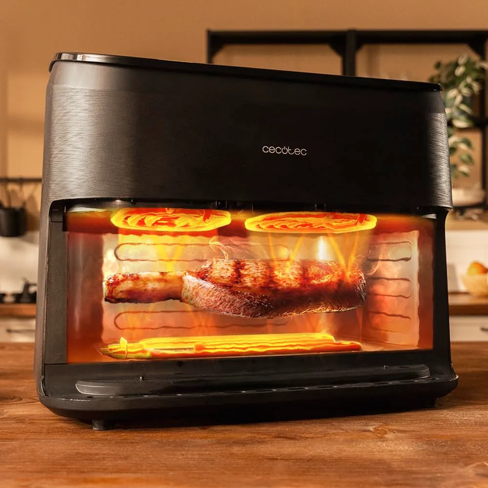 Cecotec Cecofry&Grill Smokin' 11000 Plus Friggitrice ad Aria con Grill e Affumicatore, 11L, 2900 W - immagine 3