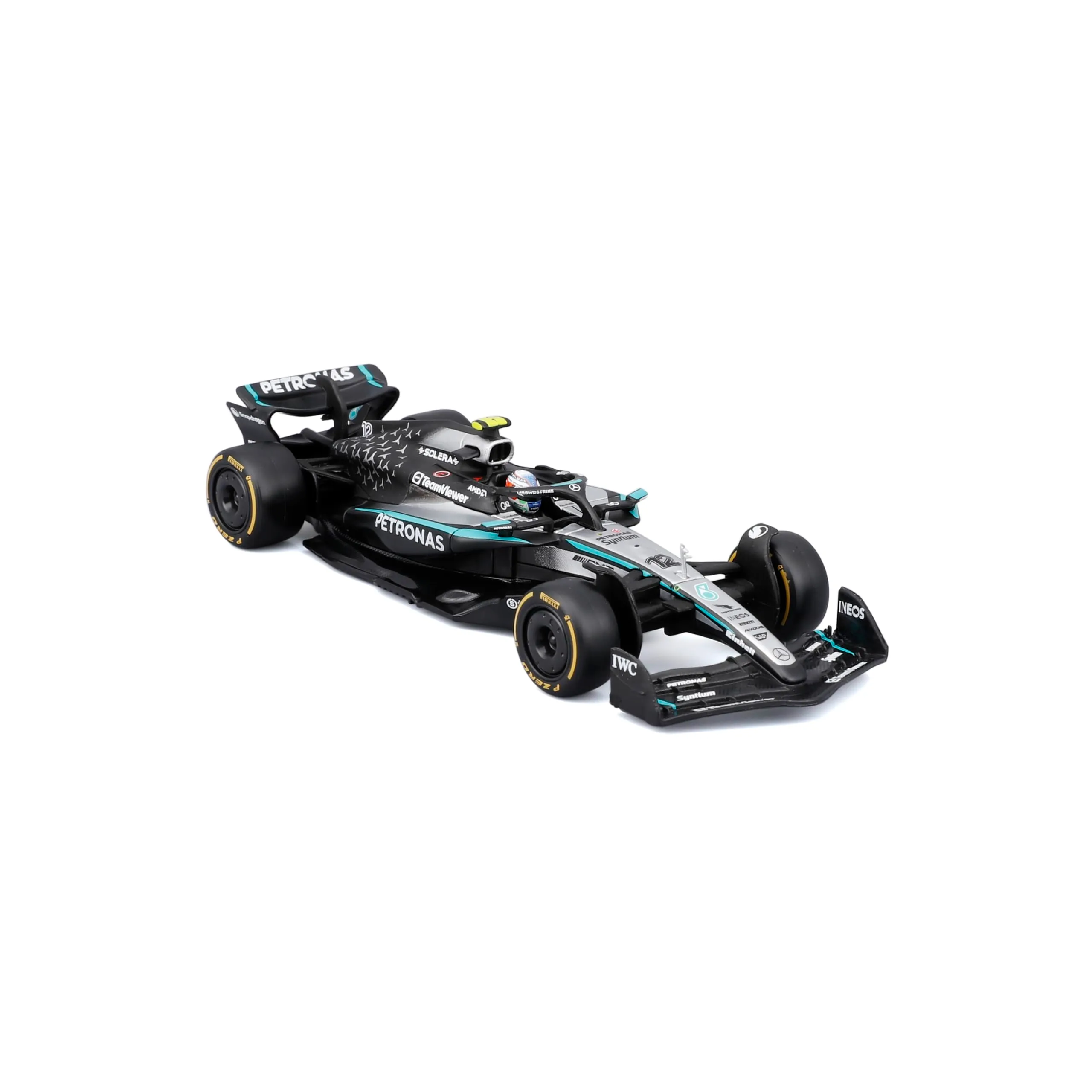 Bburago Mercedes-AMG W16 2025 #12 Antonelli 1:43 Diecast Model with Display Case - immagine 1