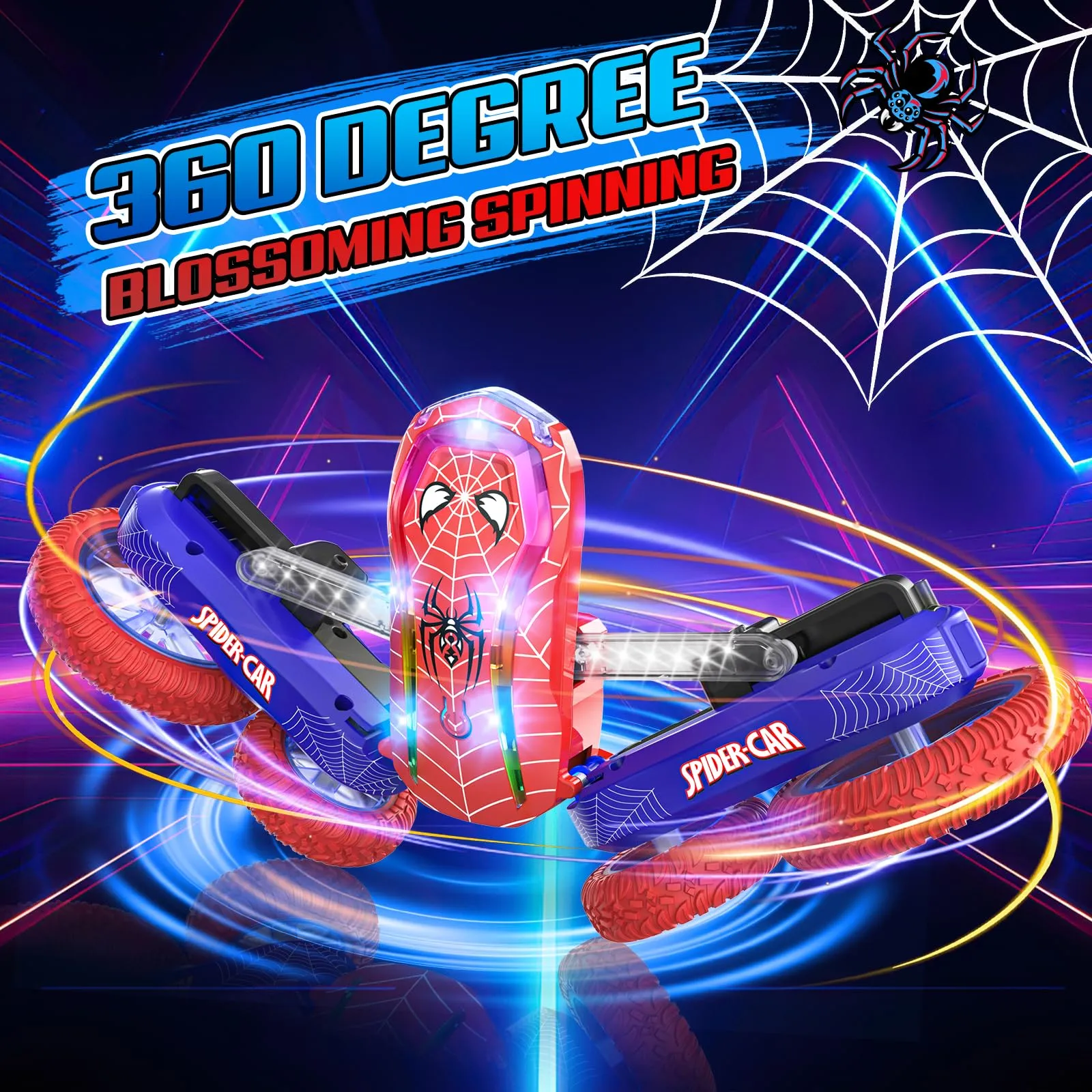 Mieryd Macchinina Radiocomandata Spider per Bambini 5-10 Anni - immagine 2