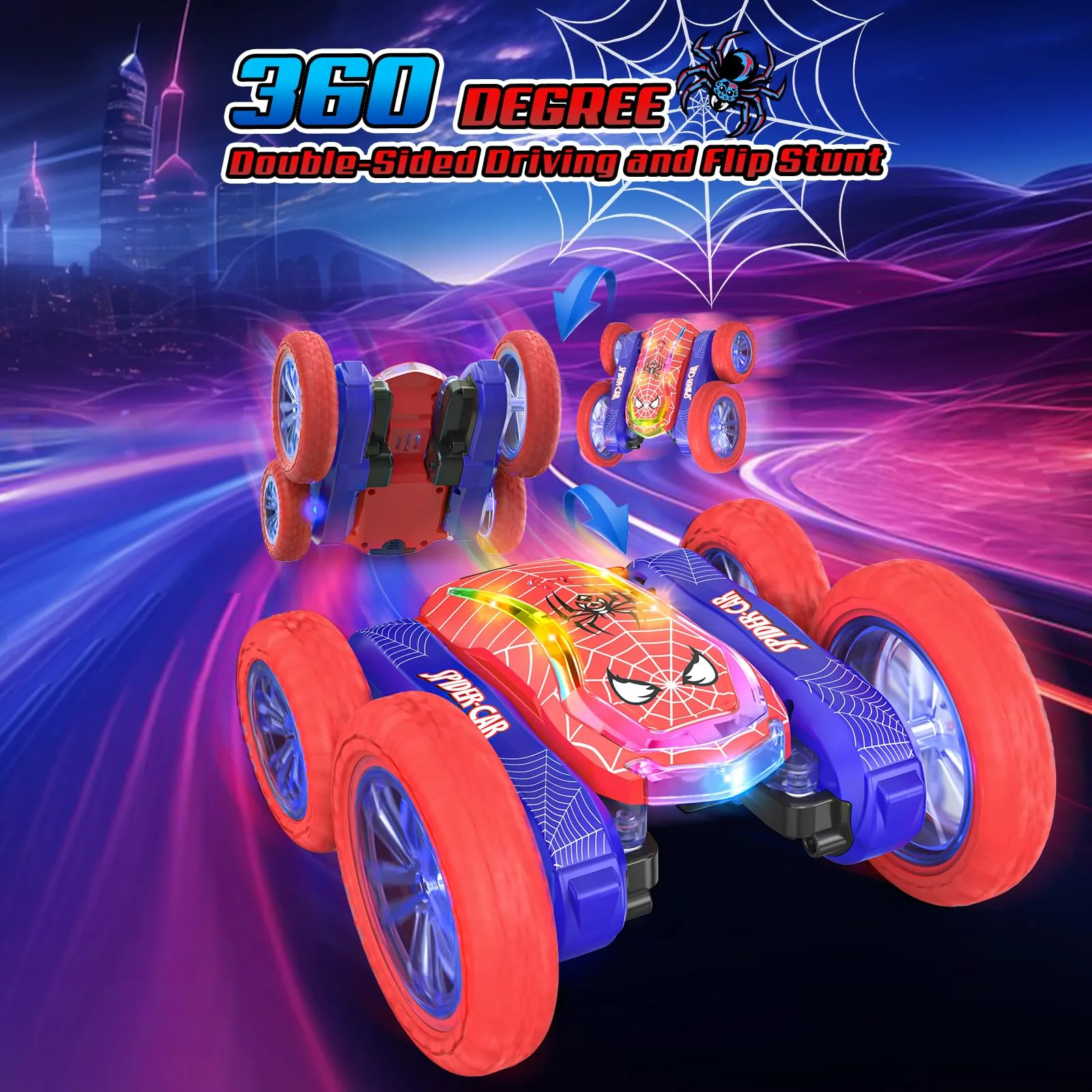 Mieryd Macchinina Radiocomandata Spider per Bambini 5-10 Anni - immagine 4