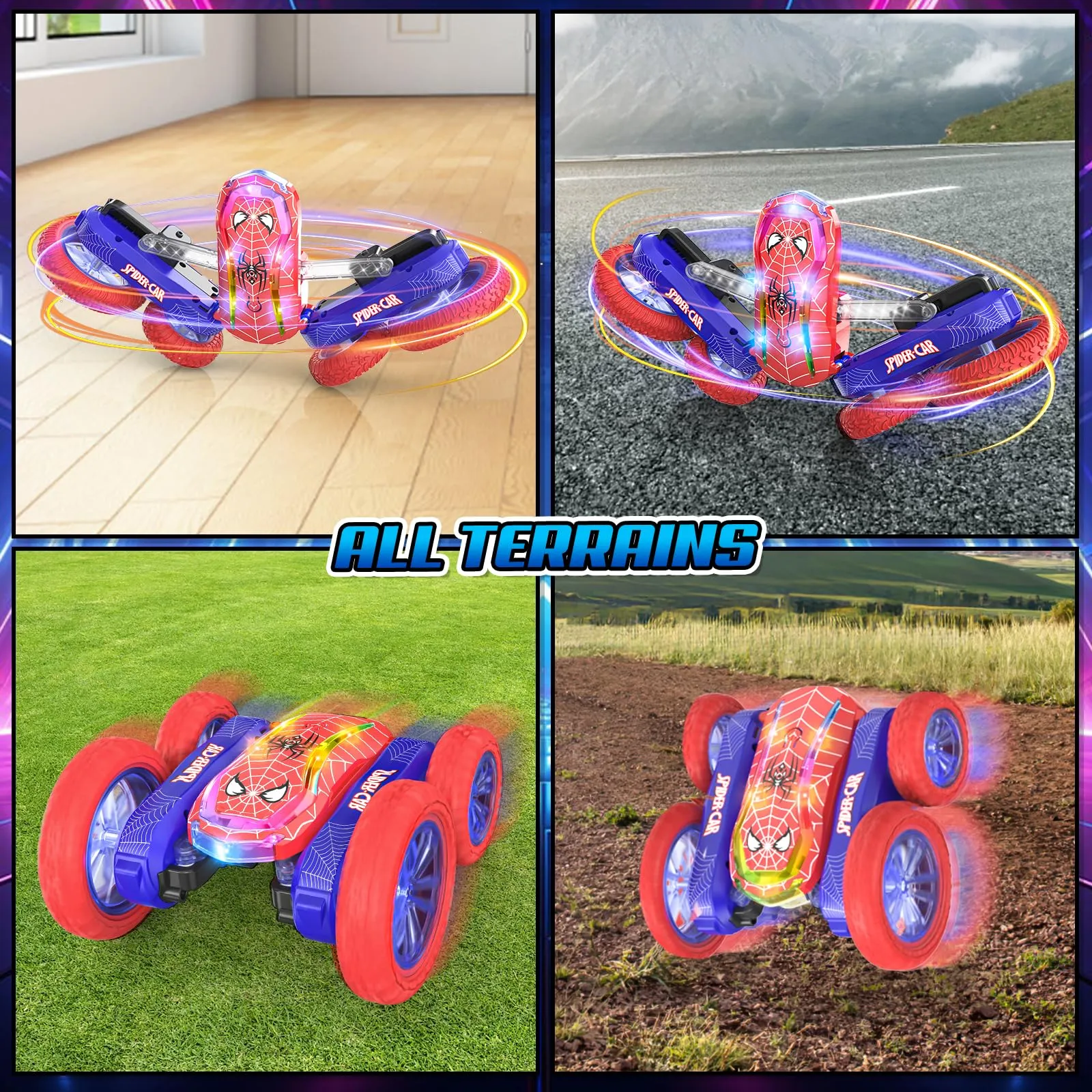 Mieryd Macchinina Radiocomandata Spider per Bambini 5-10 Anni - immagine 5