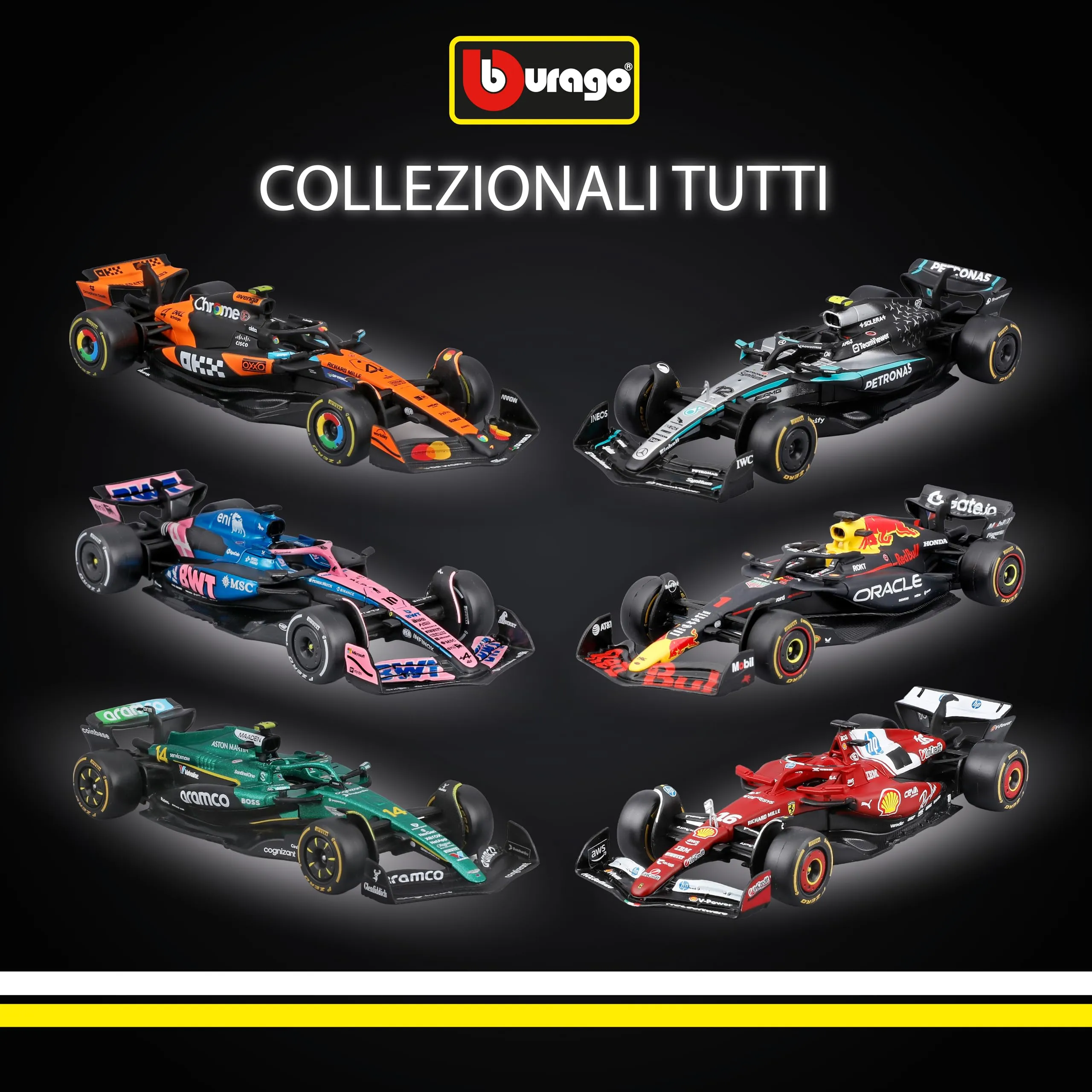 Bburago Mercedes-AMG F1 W16 2025 #63 George Russell 1:64 Diecast Model - immagine 6