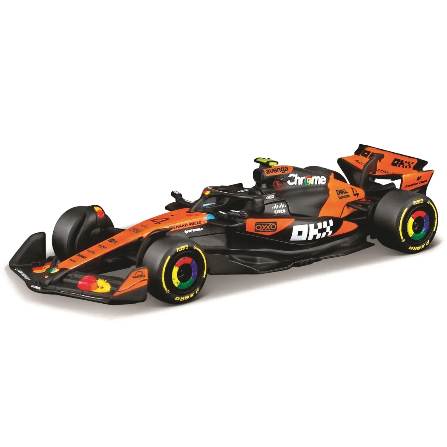 Bburago McLaren F1 MCL39 2025 #4 Lando Norris 1:64 Diecast Model Car - immagine 1