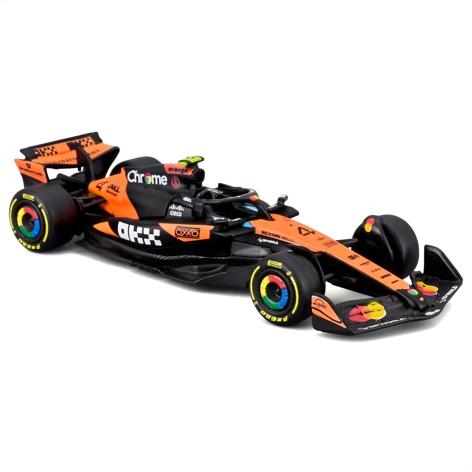 Bburago McLaren F1 MCL39 2025 #4 Lando Norris 1:64 Diecast Model Car - immagine 2