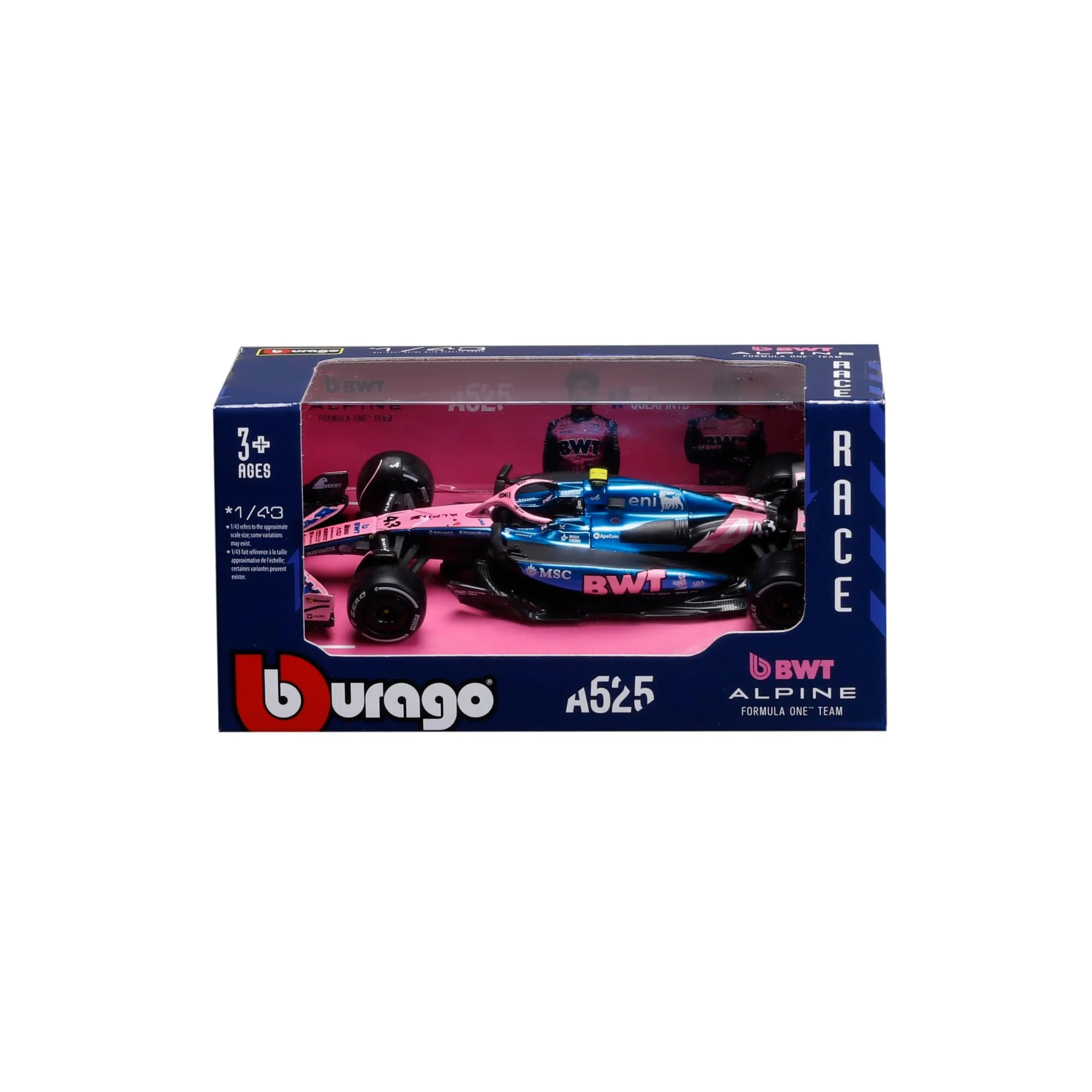 Bburago F1 BWT Alpine A525 2025 #43 Colapinto 1:43 Diecast Replica - immagine 1