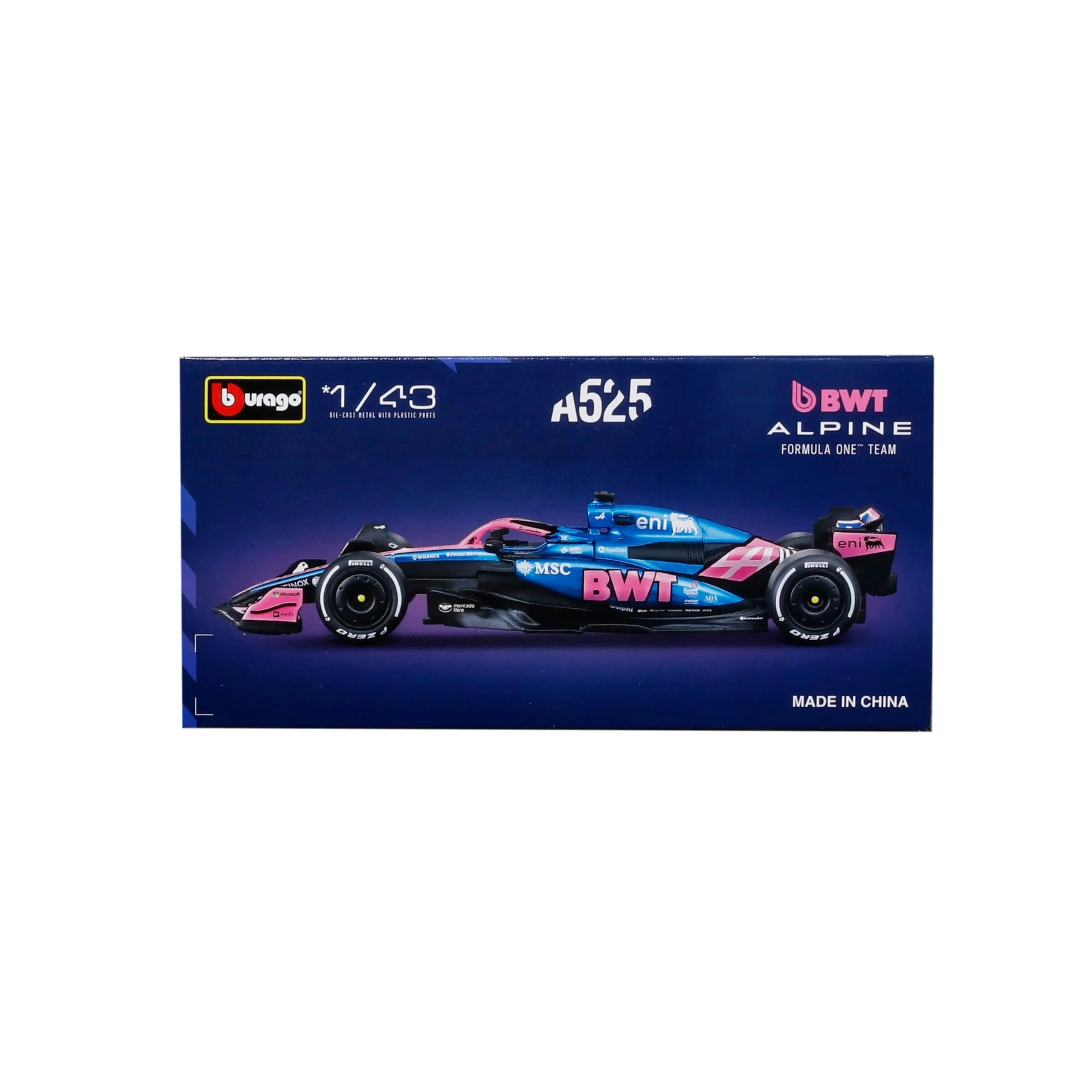 Bburago F1 BWT Alpine A525 2025 #43 Colapinto 1:43 Diecast Replica - immagine 8