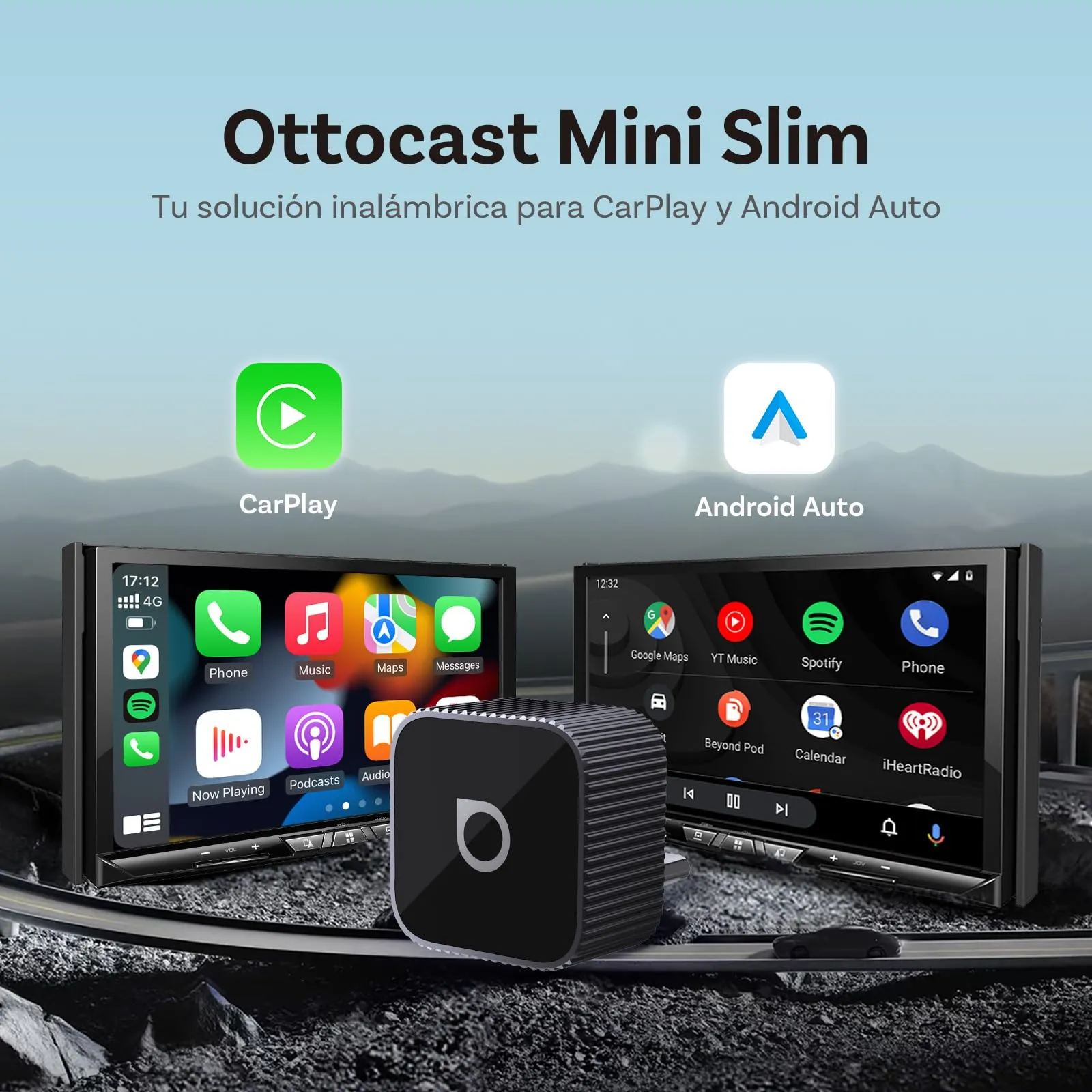 OTTOCAST 2 in 1 Wireless CarPlay and Android Auto Adapter 2026 - immagine 2