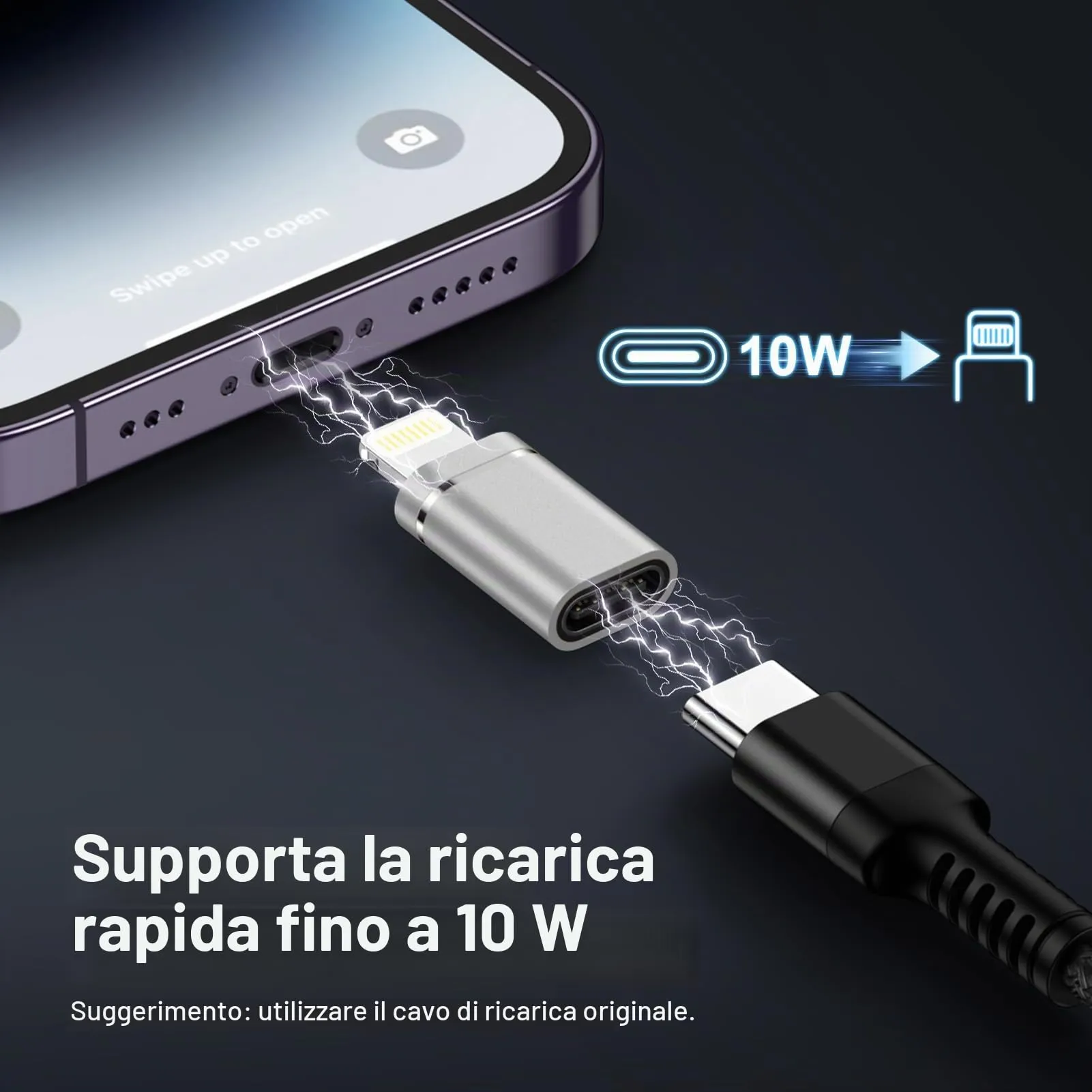 Haoano Adattatore da USB C a Lightning, 2 Pezzi - immagine 3