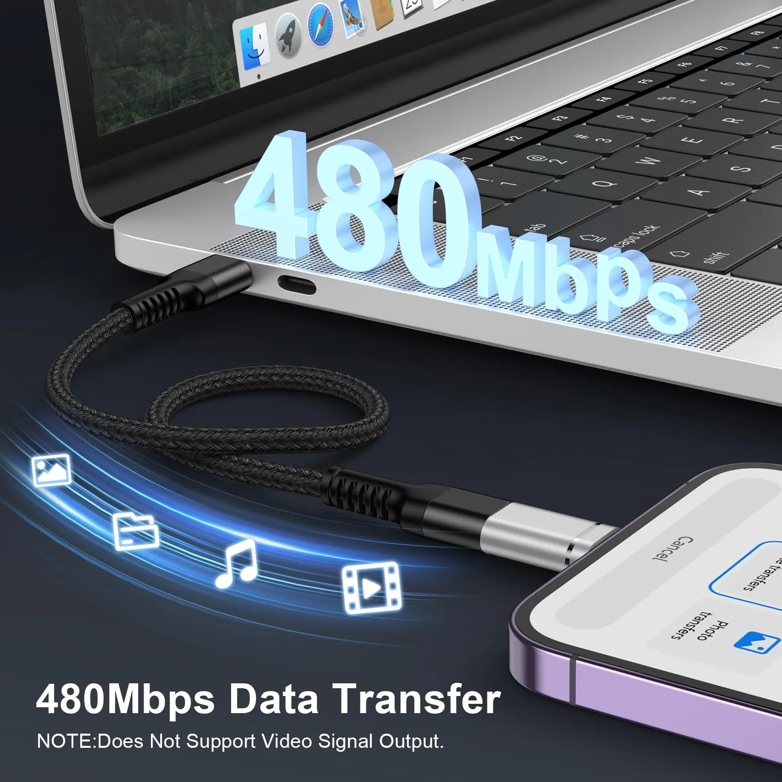 Haoano Adattatore da USB C a Lightning, 2 Pezzi - immagine 4