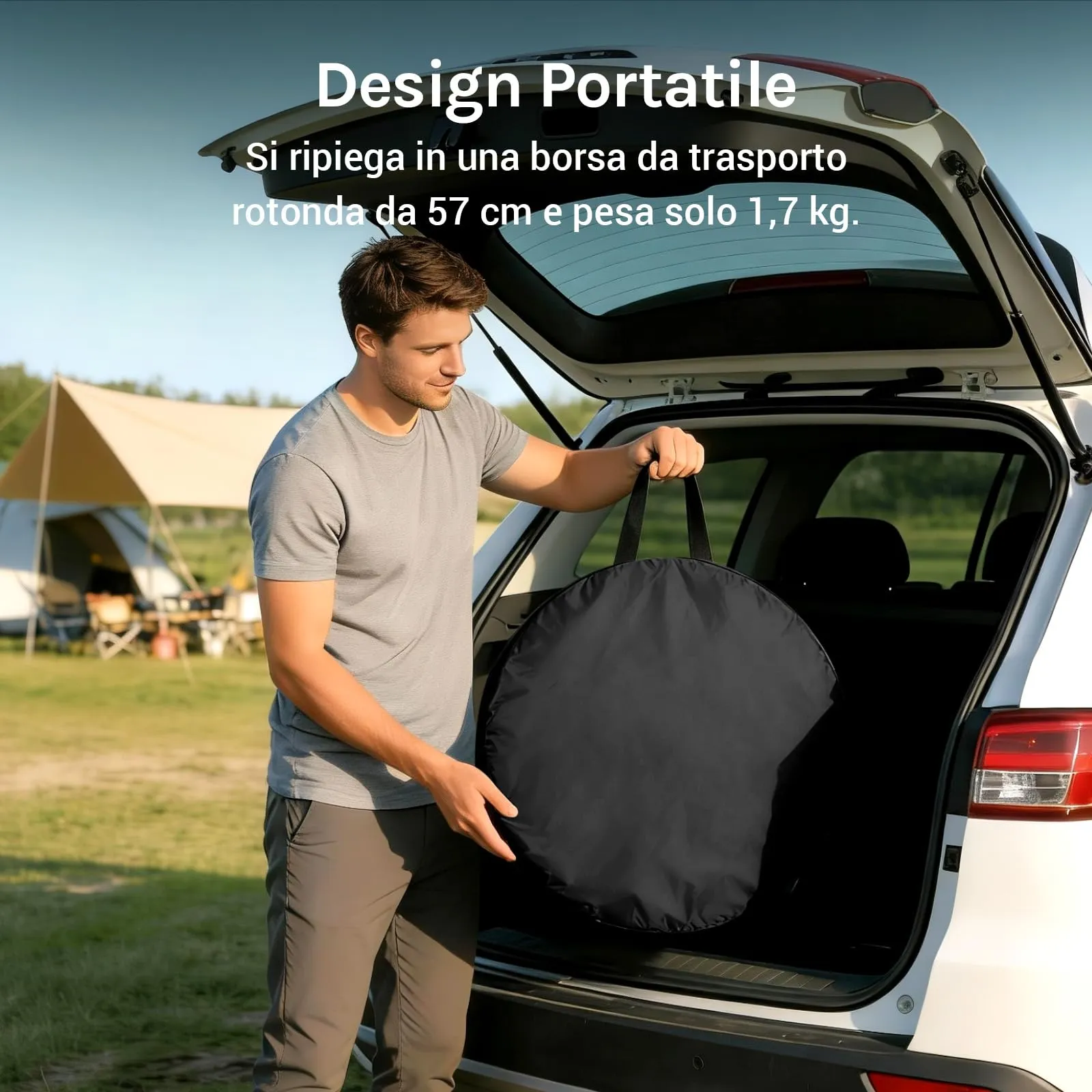 Wolfwise Tenda Doccia Campeggio Pop-Up, Spogliatoio Portatile e Pieghevole - immagine 6