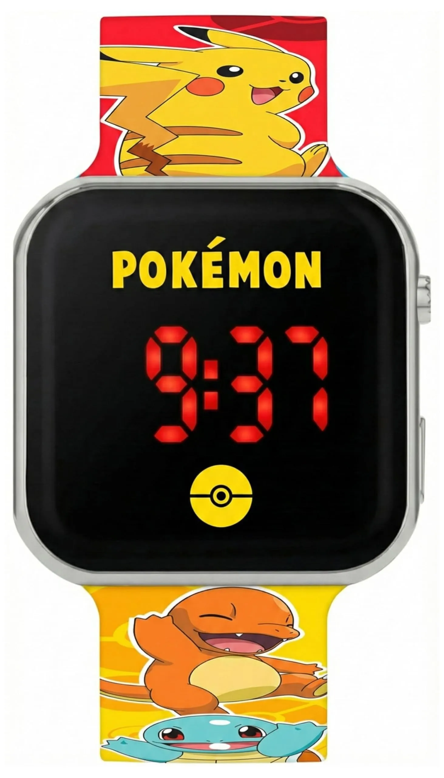Clondo Orologio da Polso Digitale LED per Bambini Pokemon, Multicolore - immagine 1