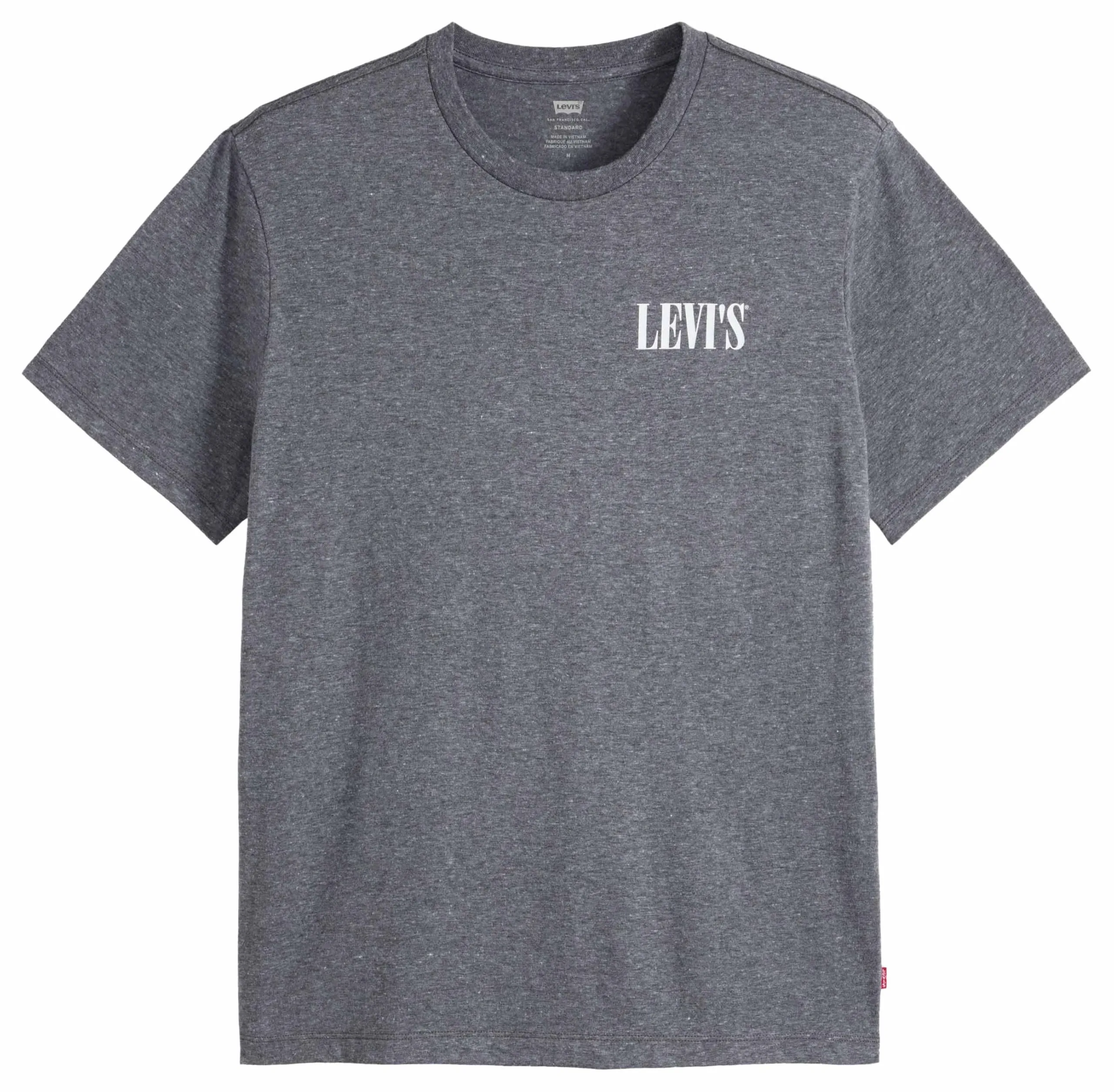 Levi's Men's Crew Neck T-Shirt, Logo Ssnl Jet Black, L - immagine 5