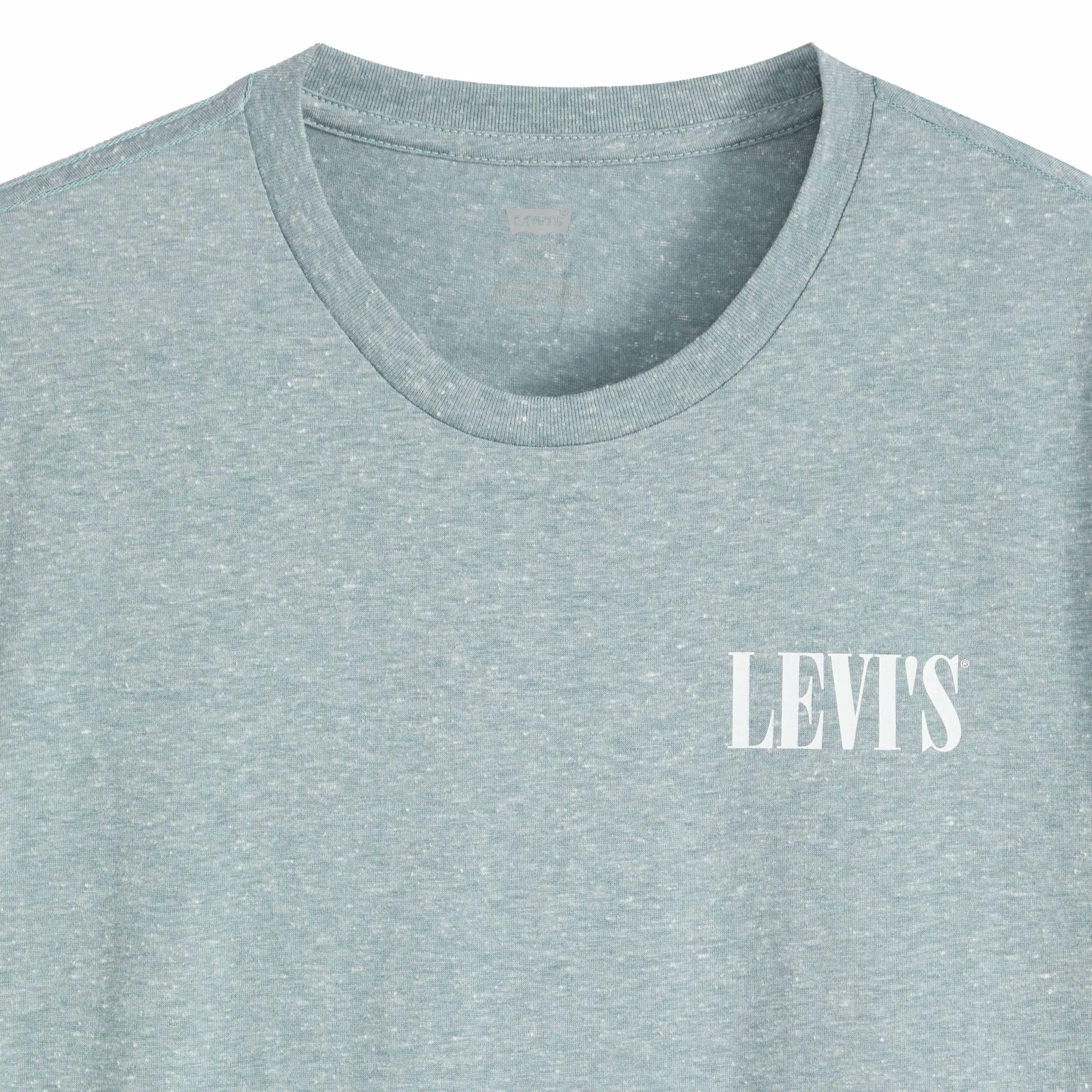 Levi's Men's Crew Neck T-Shirt - Ssnl Serif Stormy Sea, S - immagine 6