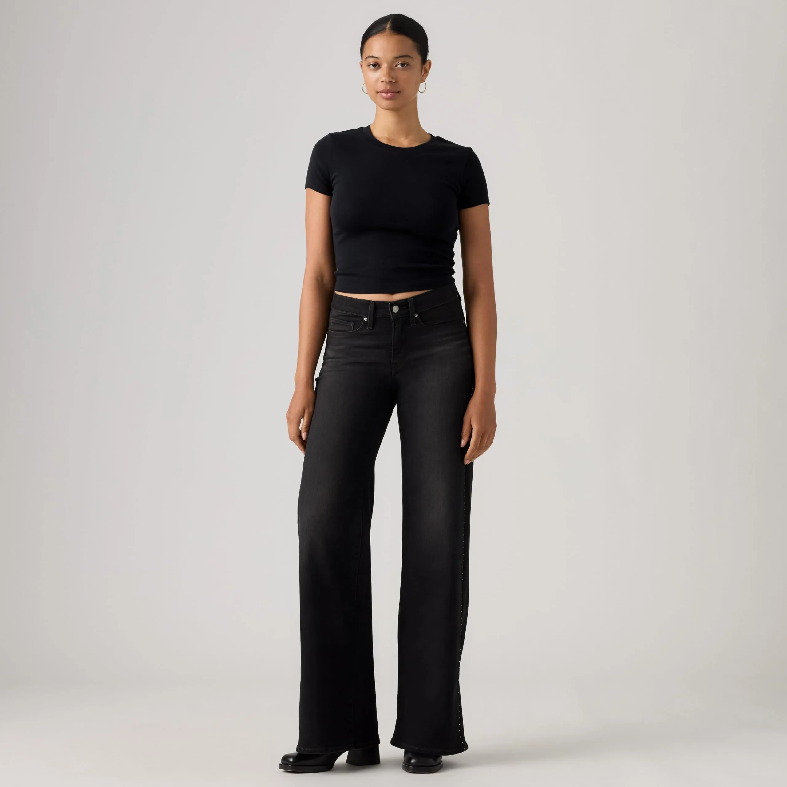 Levi's 318 Shaping Wide Leg Jeans - Dizzy Dazzle 318 - immagine 3