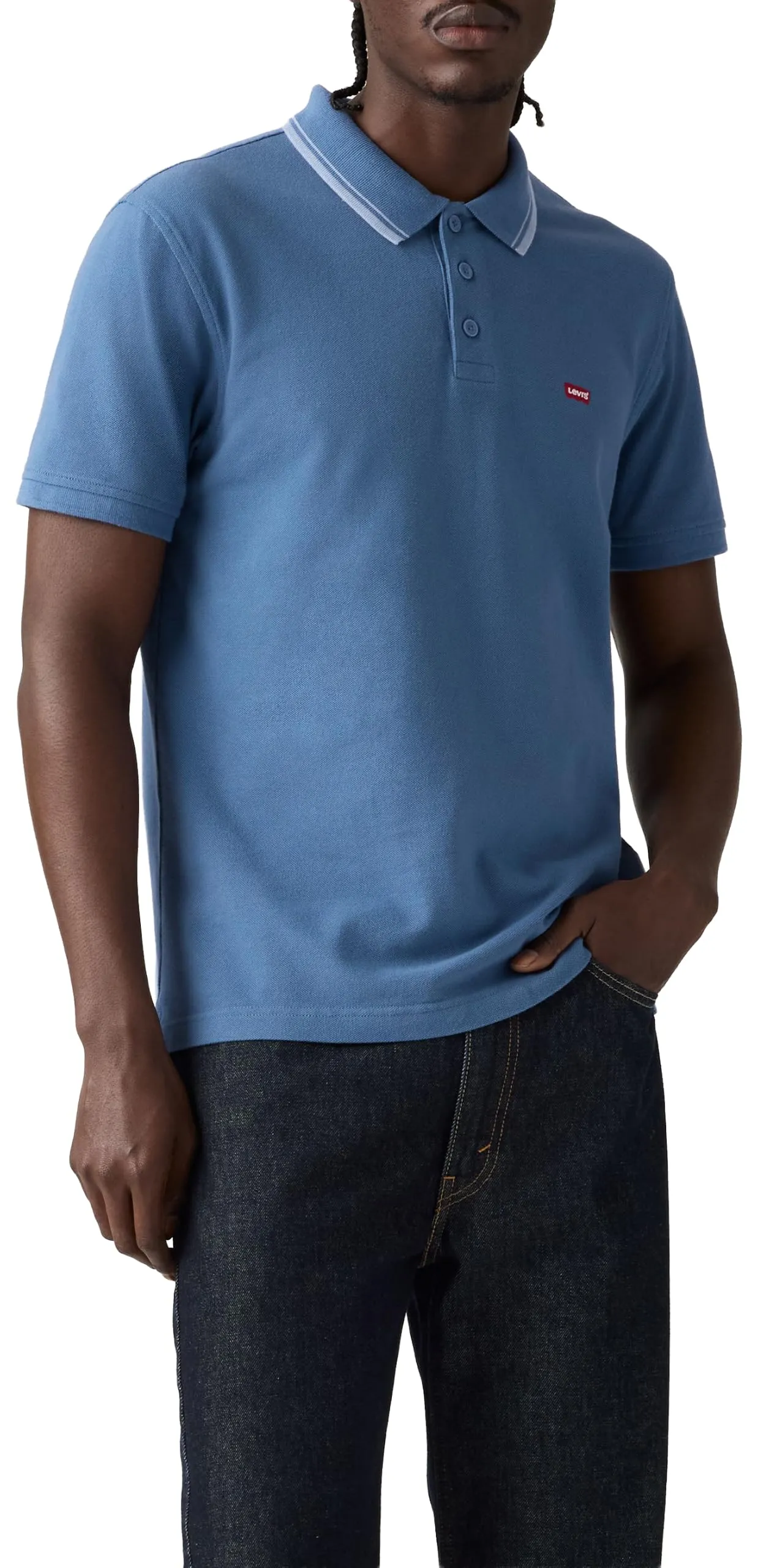 Levi's HM Polo Wood Tipping Stripe Forever Blue XL - immagine 3