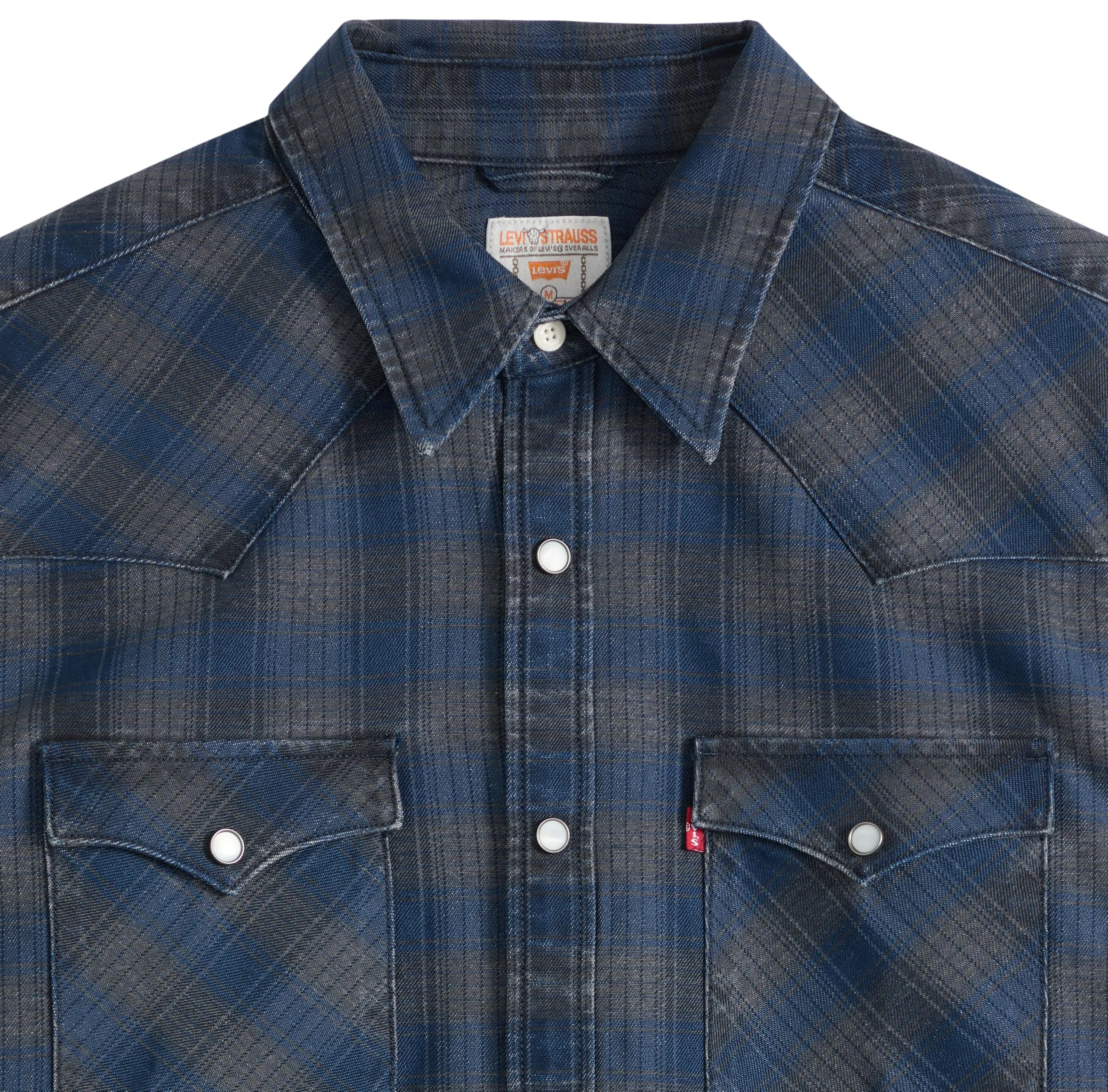 Levi's Barstow Western Standard Pier 23 Plaid I - S - Indaco/Black Western - immagine 6