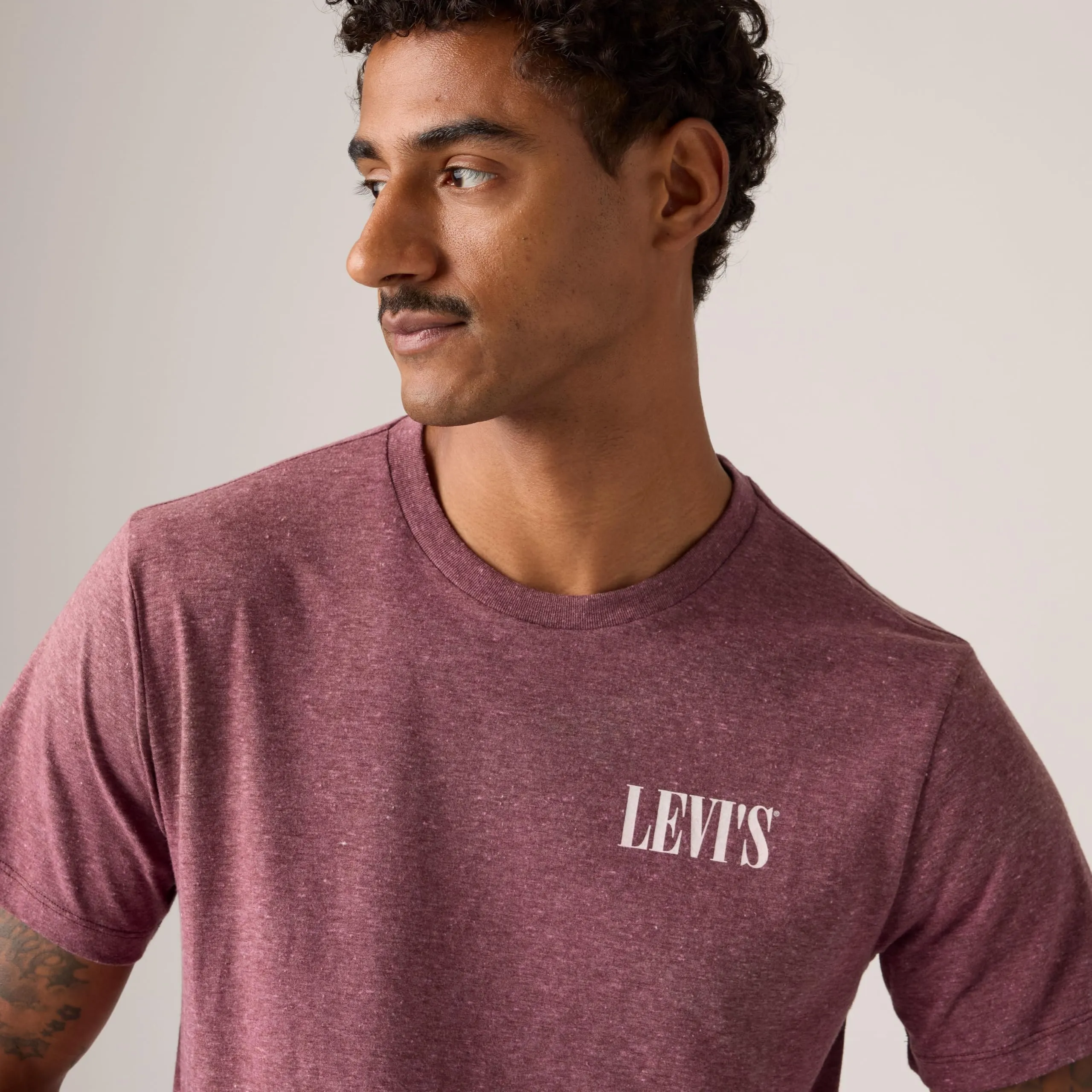 Levi's Men's Crew Neck T-Shirt, Logo Ssnl Tawny Port, S - immagine 2