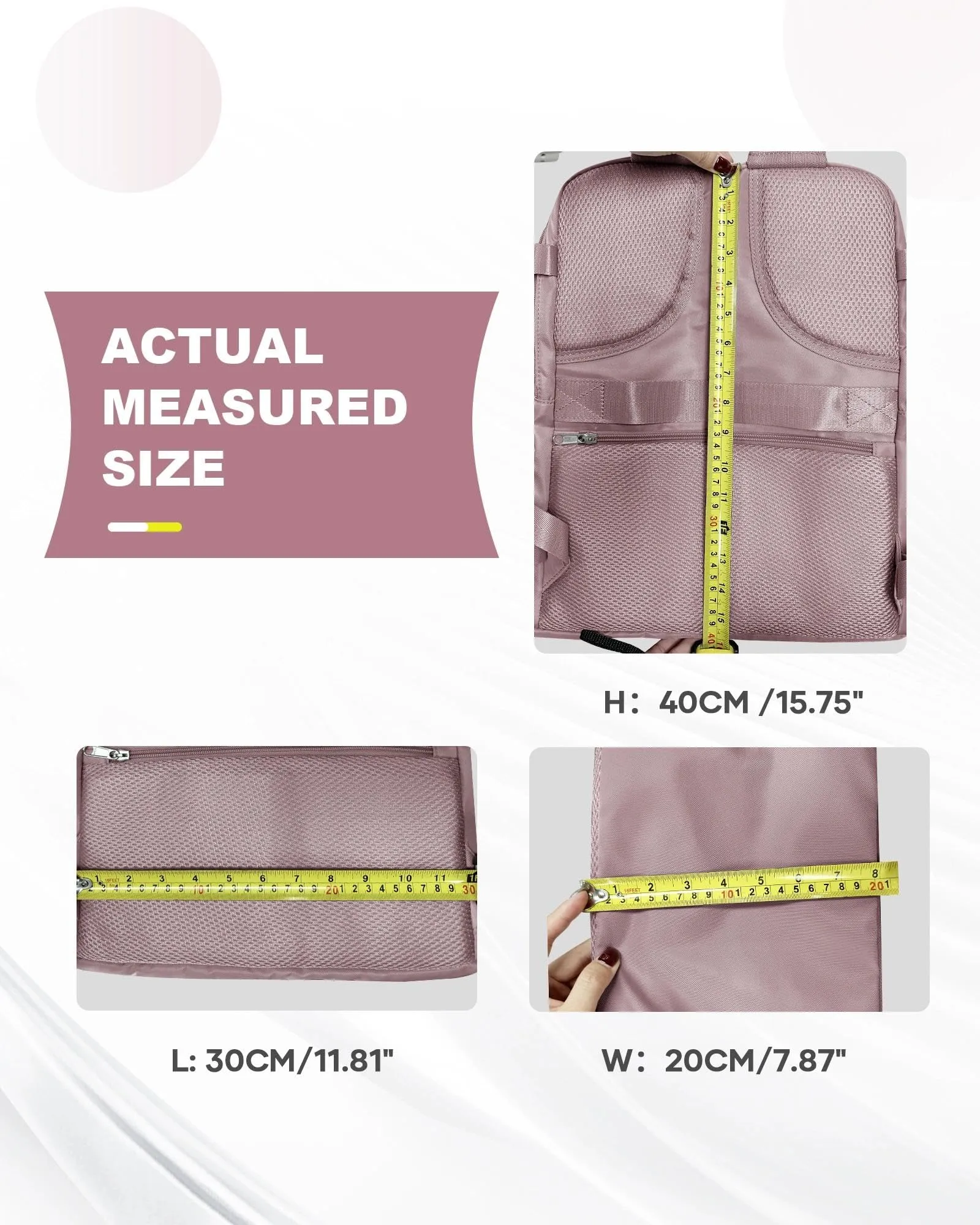 SZLX Zaino da Viaggio 40x30x20 Sottovuoto con Pompa per Ryanair e Wizzair, Impermeabile, Scomparto Laptop 14 Pollici e Scomparto per Scarpe - immagine 11