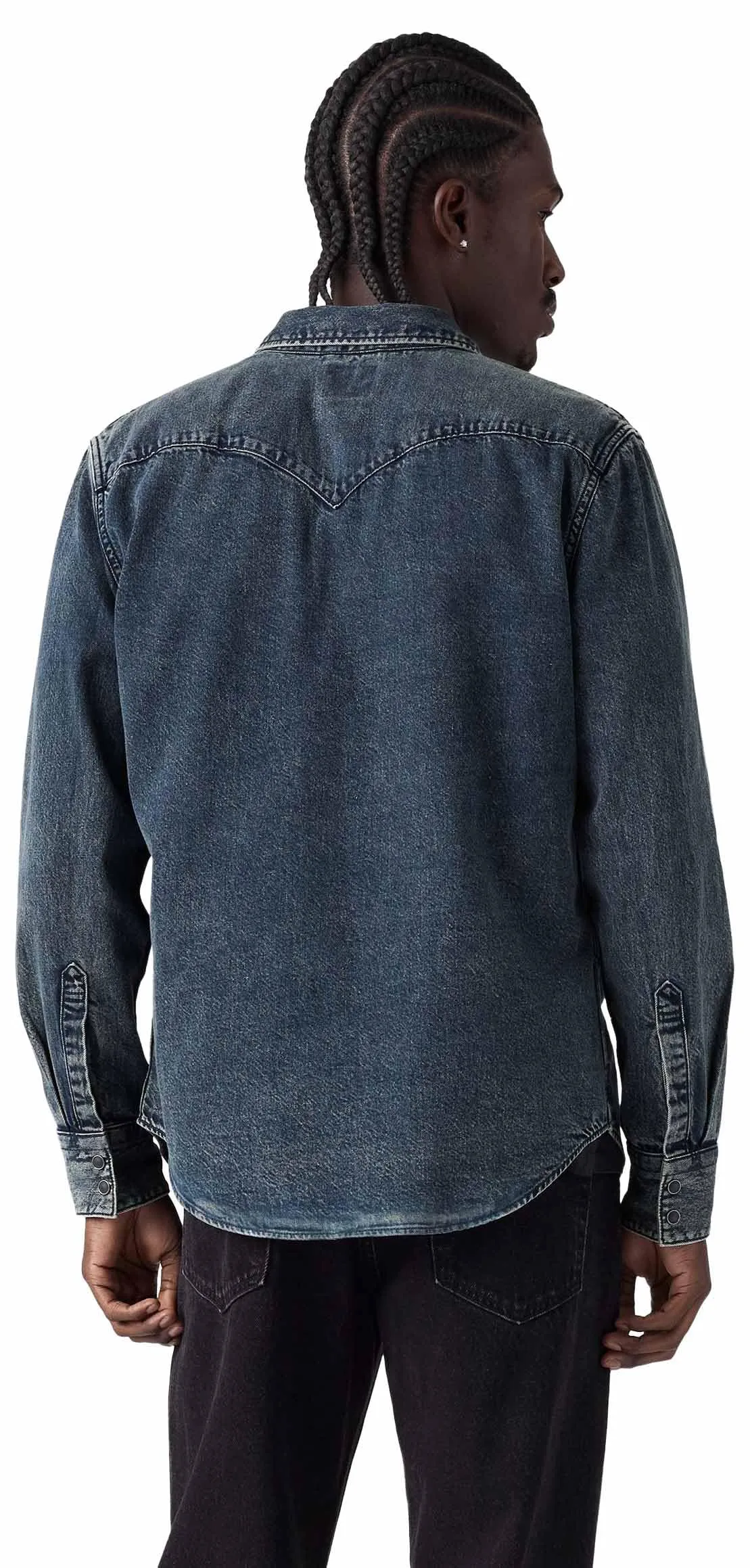 Levi's Barstow Western Shirt Midnight Blue, XXL - immagine 7