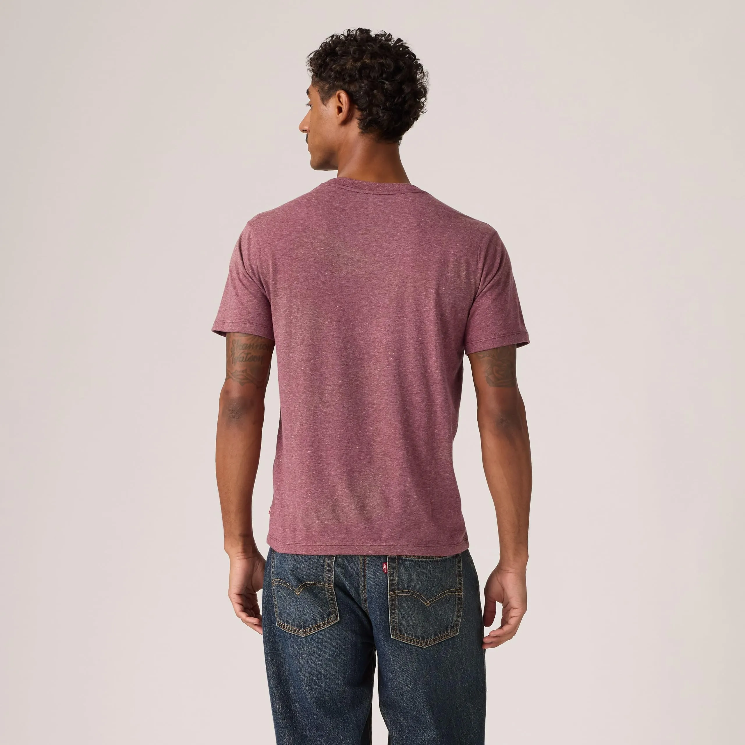 Levi's Men's Crew Neck T-Shirt, Logo Ssnl Tawny Port, M - immagine 4