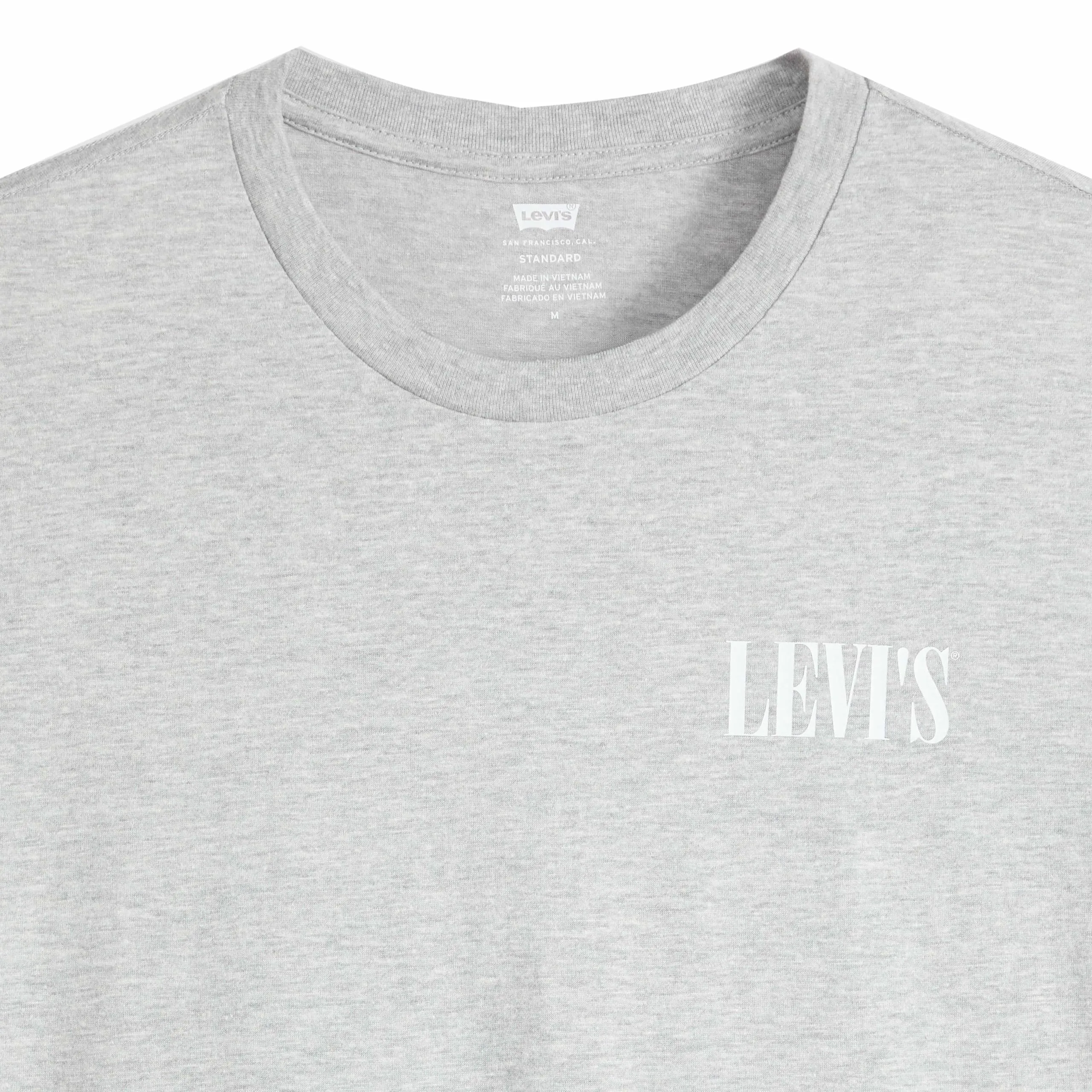 Levi's Uomo Maglietta Scollo Rotondo, Mid Tone Heather Grey, S - immagine 6