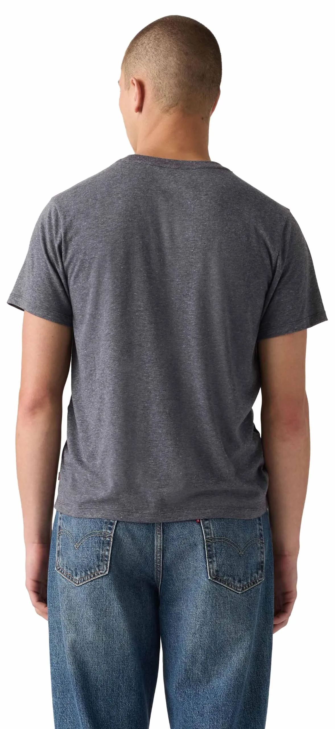 Levi's Men's Crew Neck T-Shirt, Logo Ssnl Jet Black, M - immagine 4