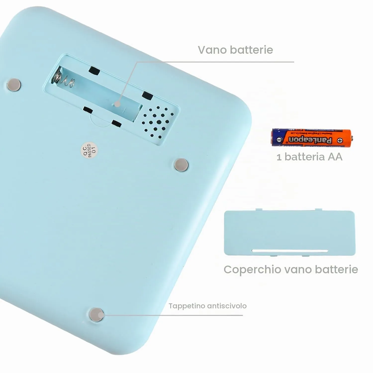 HIHUHEN Calcolatrice da Tavolo 12 Cifre Solare e Batteria AA HY-2208 - immagine 3