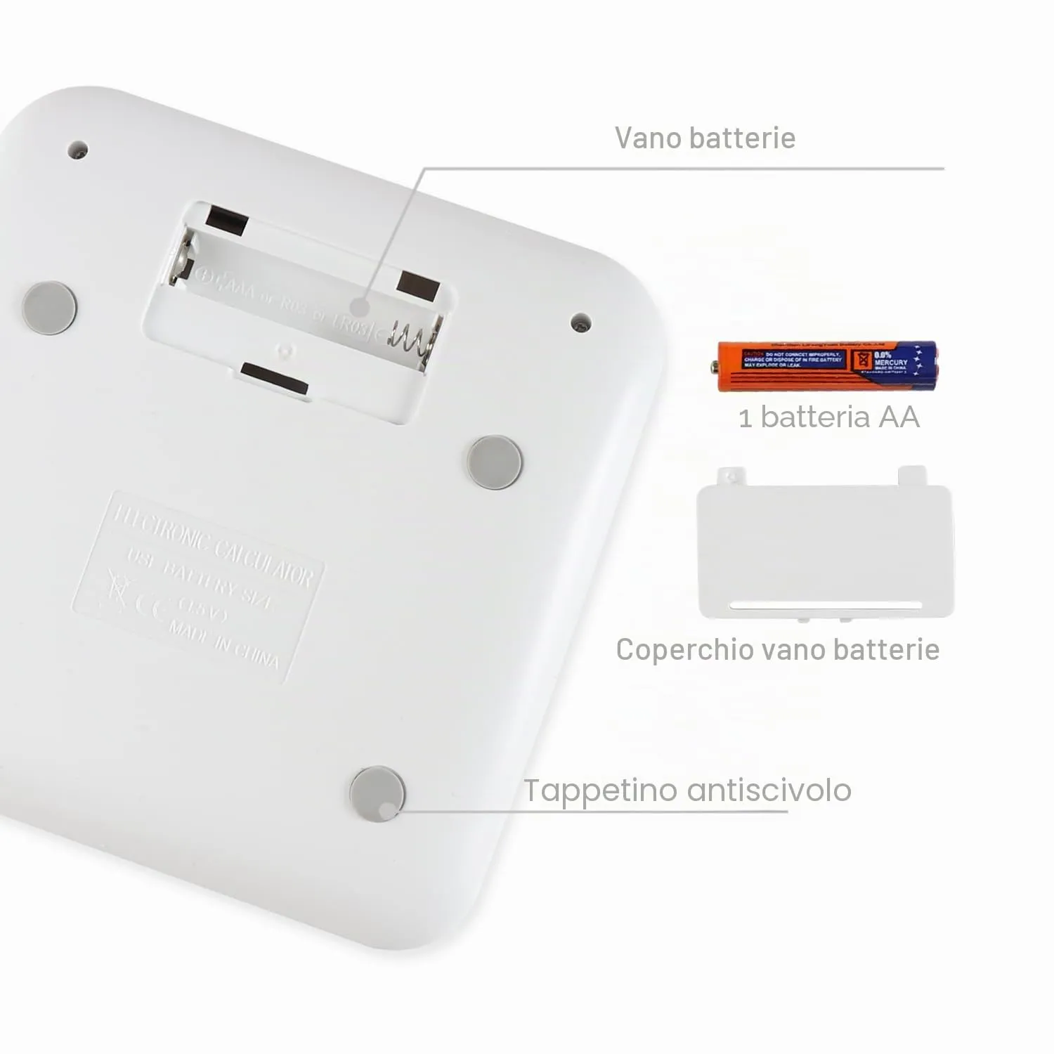 HIHUHEN Calcolatrice da Tavolo 12 Cifre HY-2688 - immagine 3