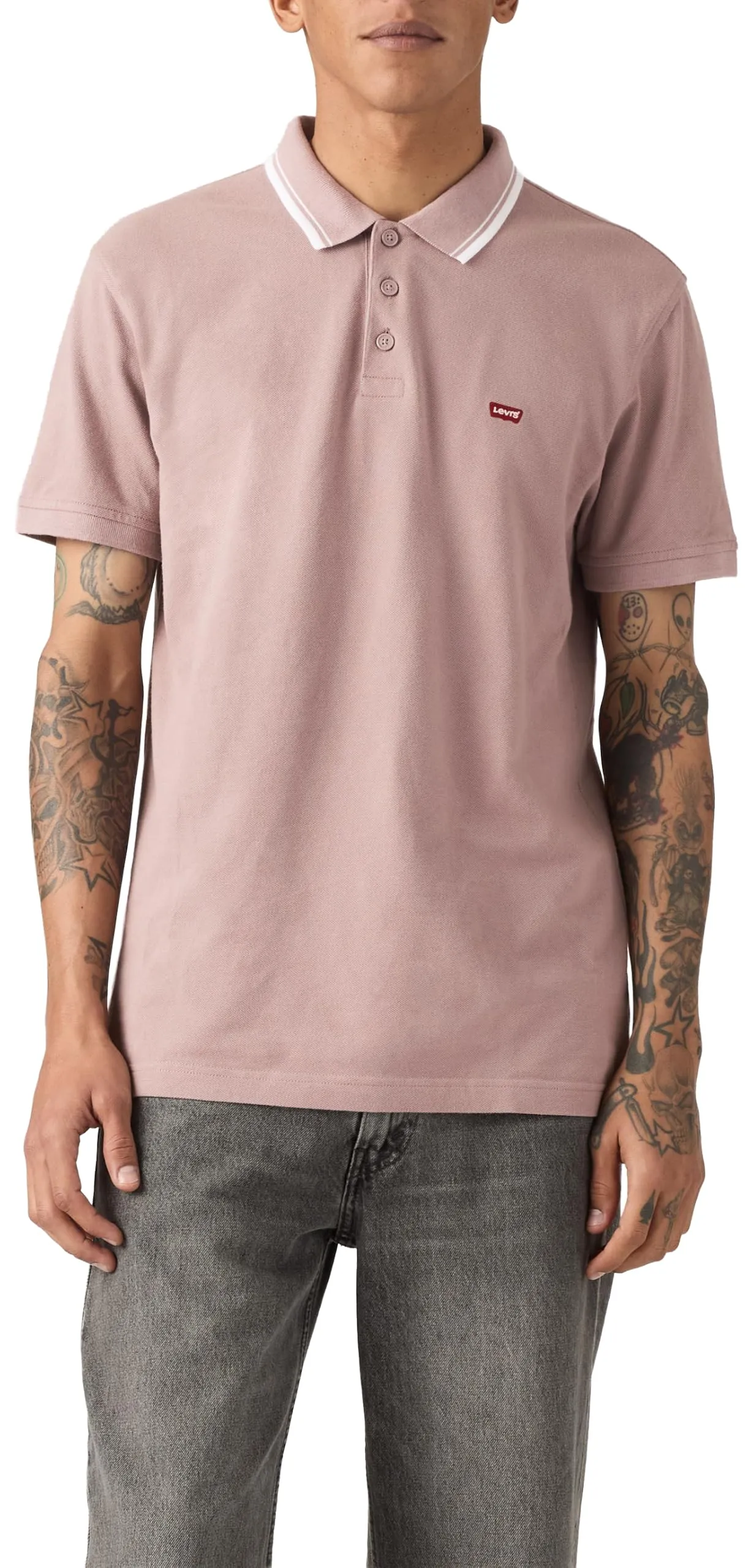 Levi's HM Polo Wood Tipping Stripe White - immagine 3