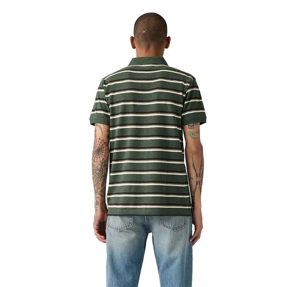 Levi's Damian Stripe Polo - Duffel Green - immagine 2