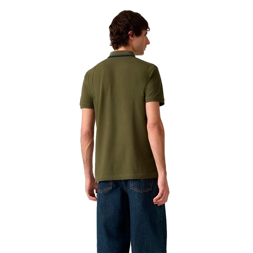 Levi's Polo Wood Tipping Stripe Olive Night - immagine 2