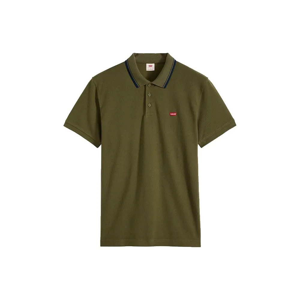 Levi's Polo Wood Tipping Stripe Olive Night - immagine 4