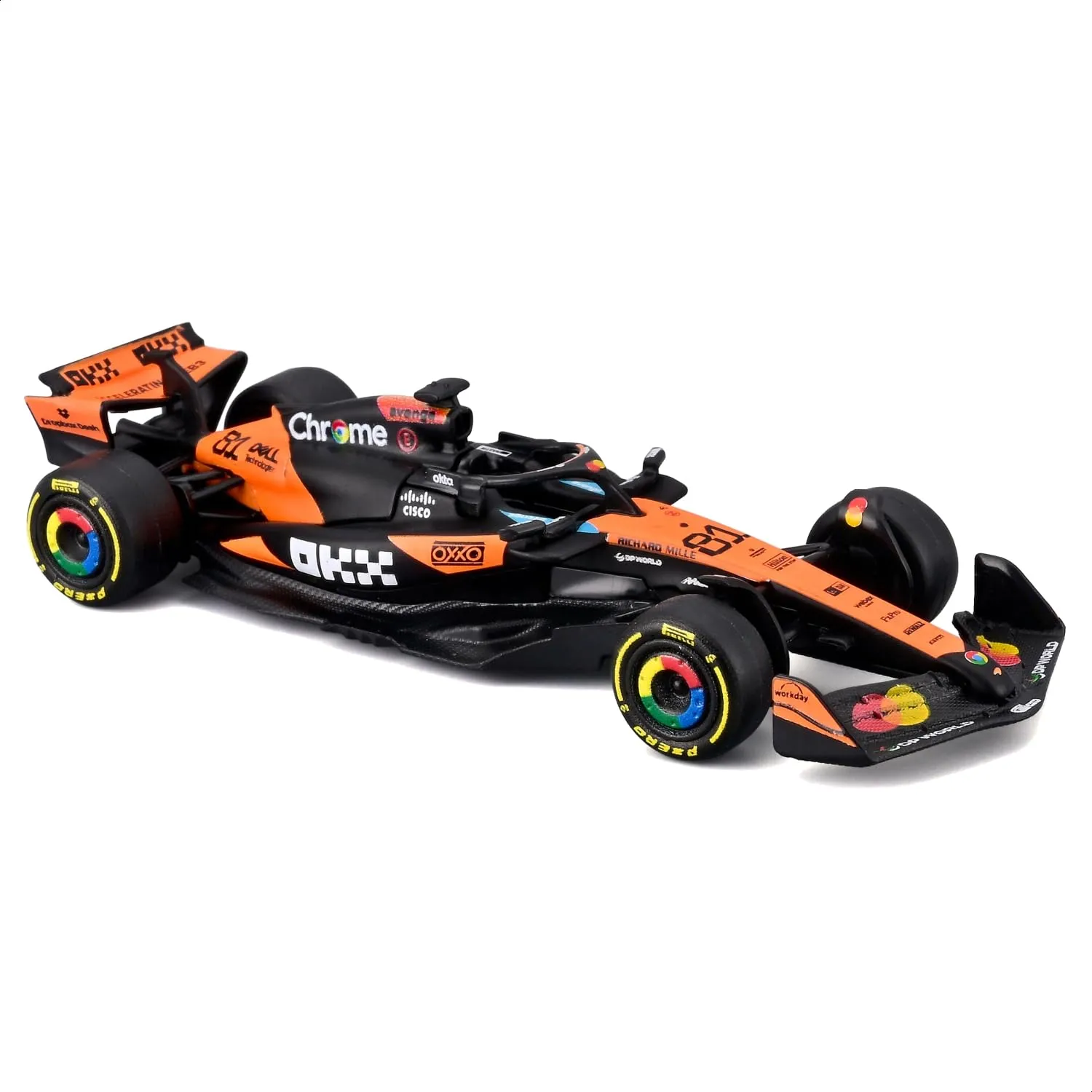 Bburago McLaren F1 MCL39 2025 #81 Oscar Piastri Diecast 1:64 - immagine 2