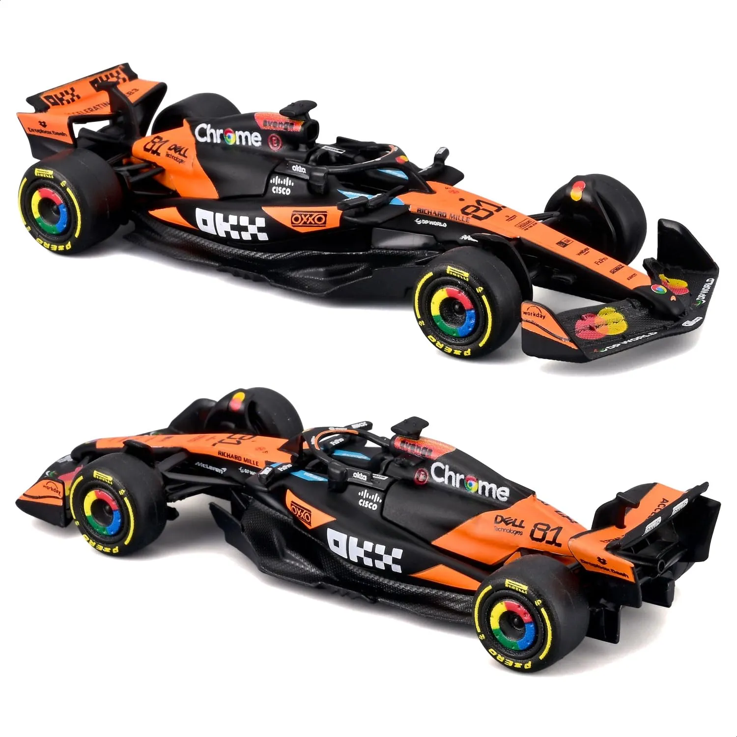 Bburago McLaren F1 MCL39 2025 #81 Oscar Piastri Diecast 1:64 - immagine 5