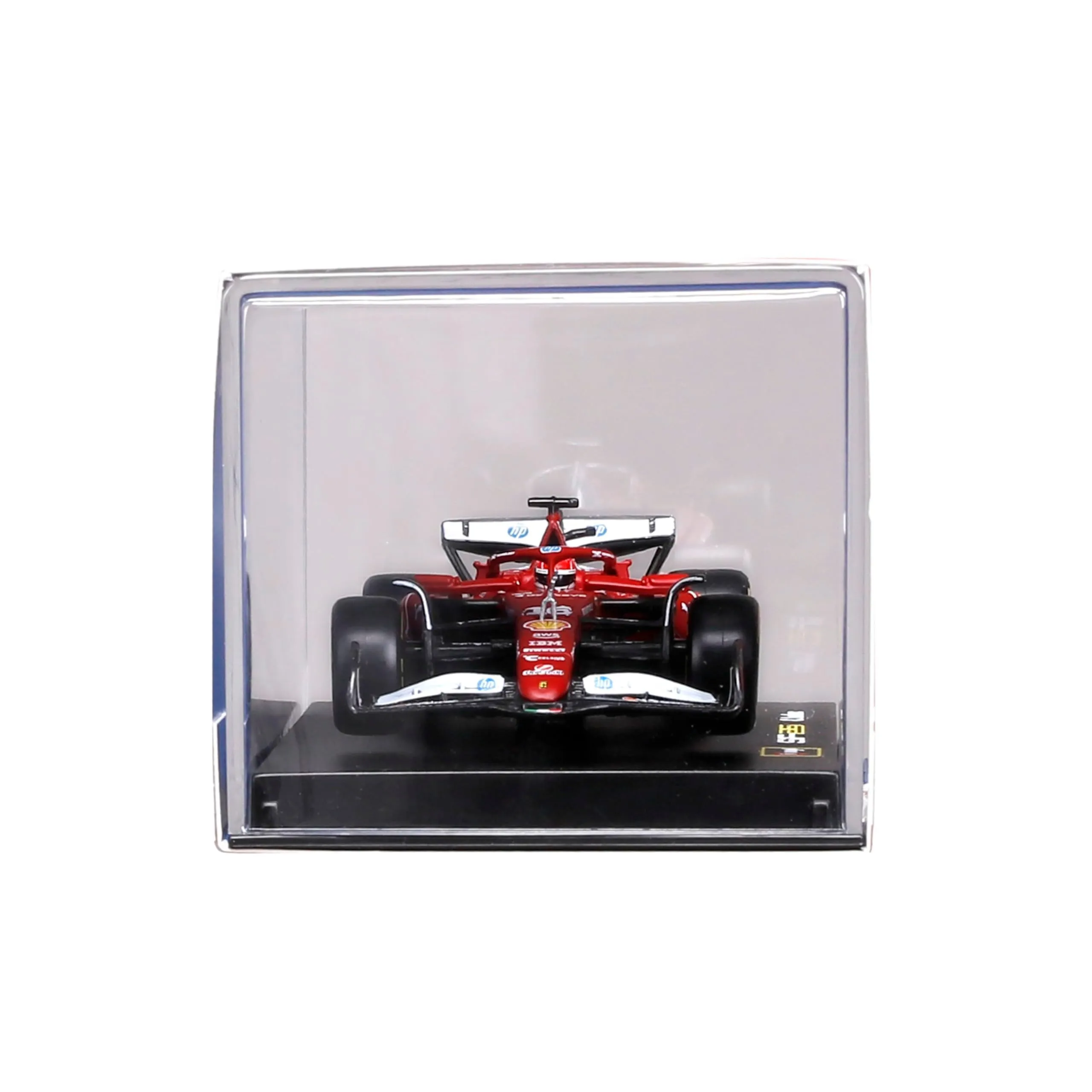 Bburago Ferrari SF-25 F1 2025 #16 Leclerc with Helmet, Diecast Car 1:43 Scale with Display Case and Base - immagine 8