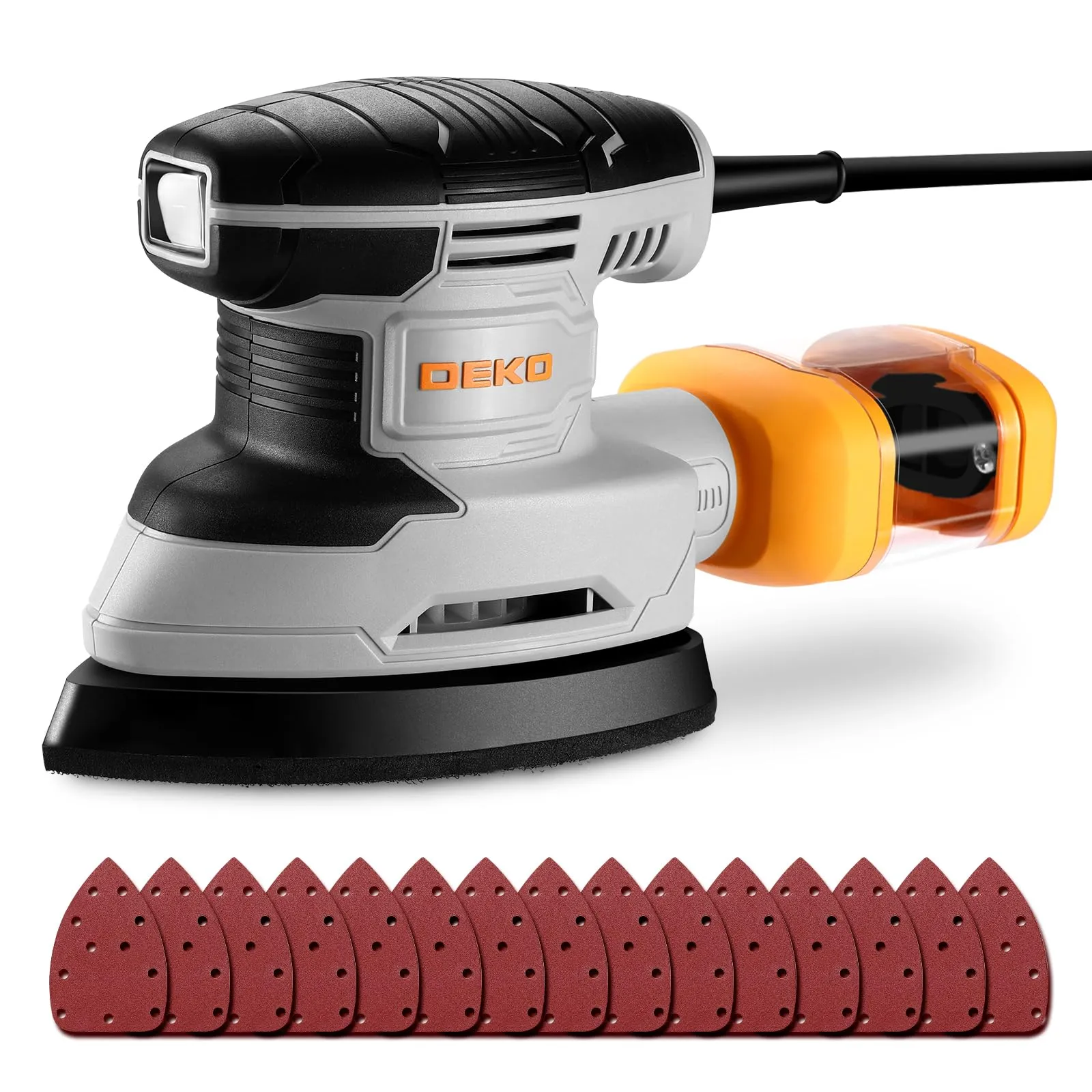 DEKOPRO Levigatrice Mouse per Legno 180W 13000RPM con Sistema Raccolta Polvere - immagine 1