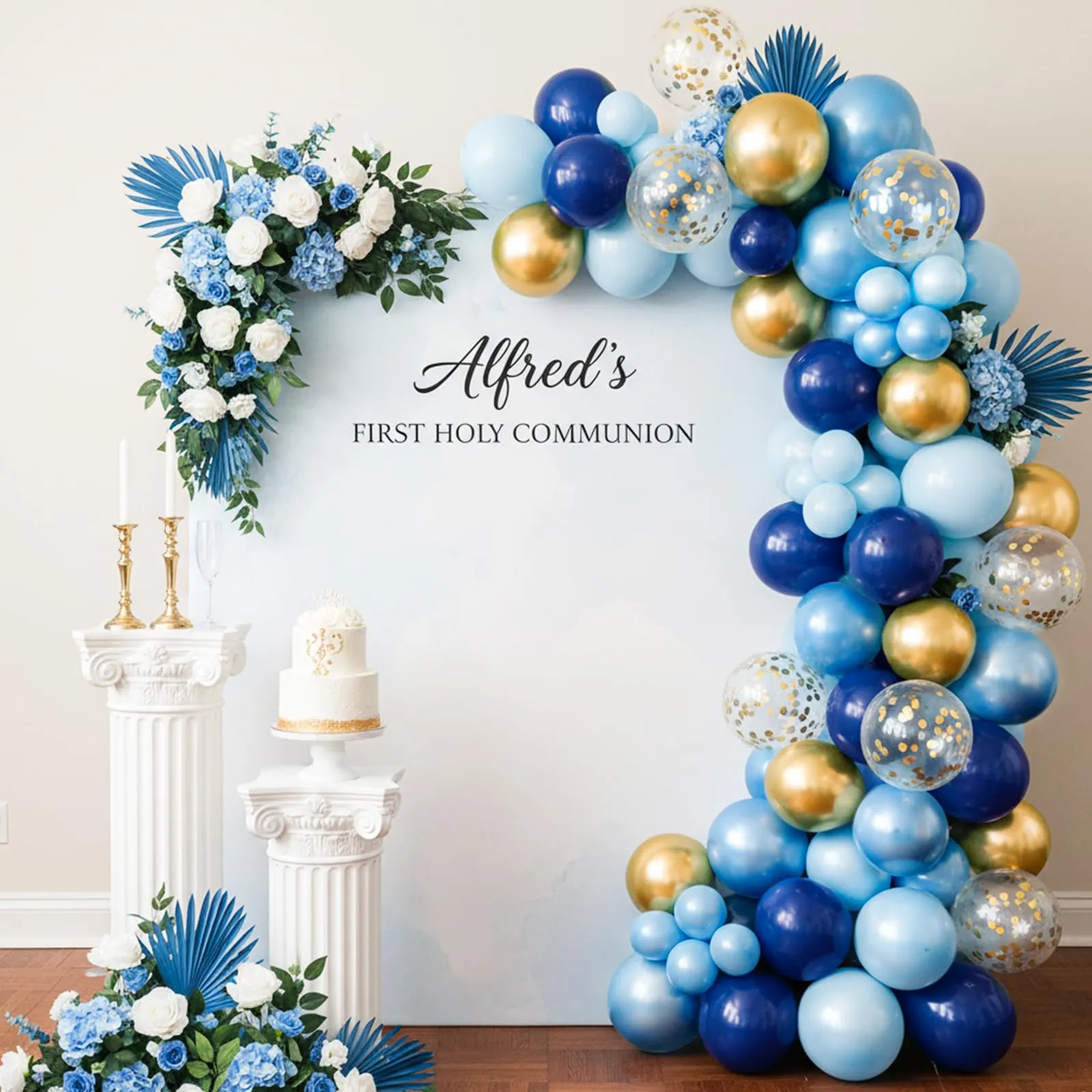 Fairymaiden Palloncini Blu e Oro, 60 Pezzi, 12 Pollici - immagine 7