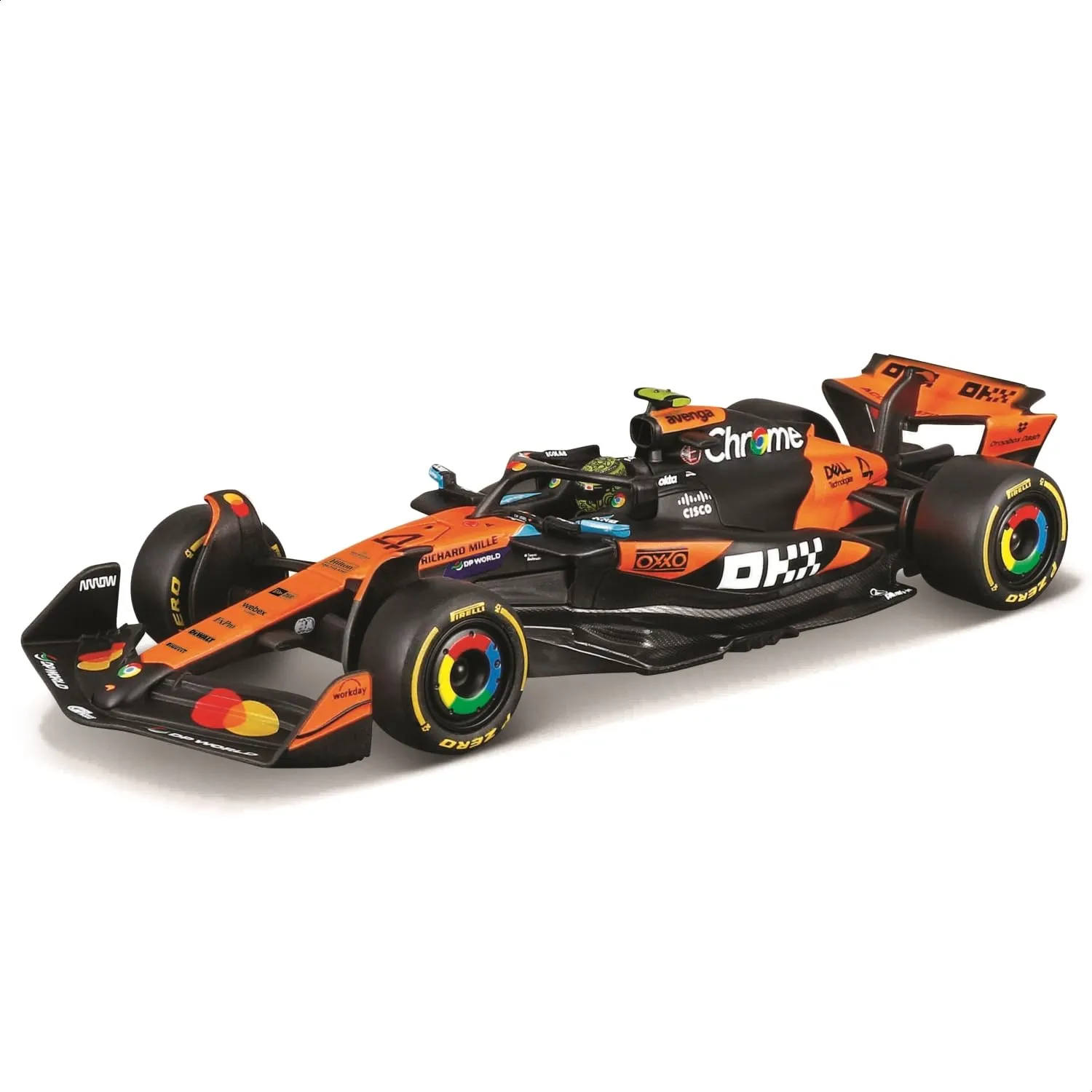 Bburago McLaren F1 MCL39 2025 #4 Norris 1:43 Scale Diecast with Display Case - immagine 4