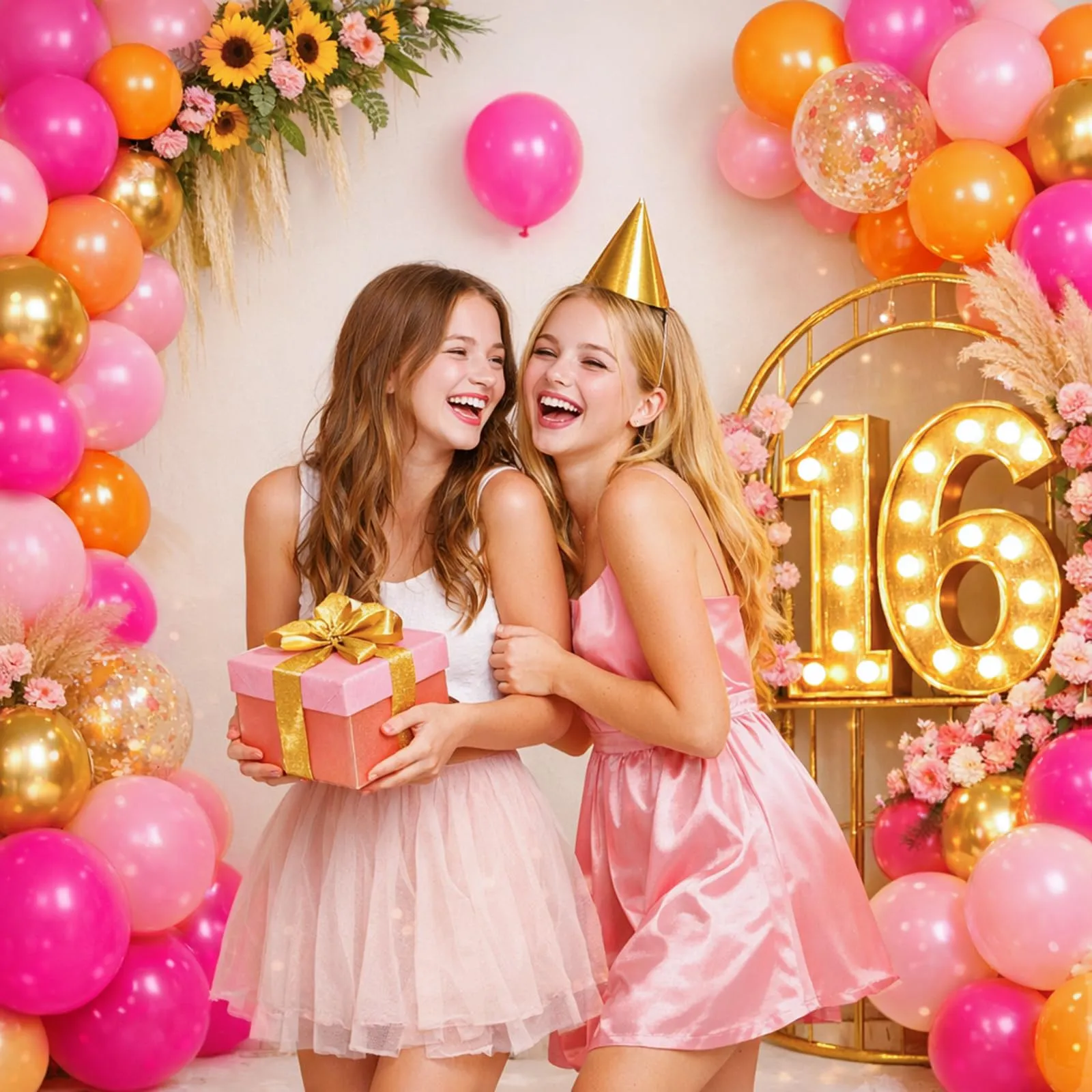 Fairymaiden Palloncini Rosa e Arancioni, 60 Pezzi, 12 Pollici - immagine 4