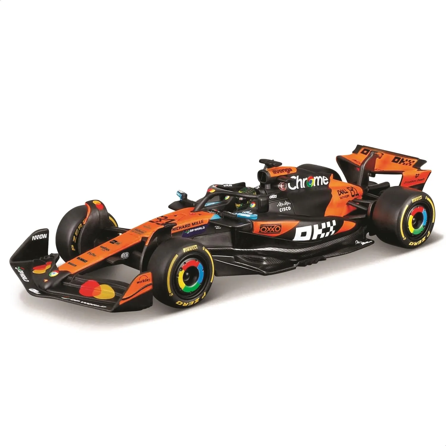 Bburago McLaren F1 MCL39 2025 #81 Piastri 1:43 Diecast Model with Display Case - immagine 4